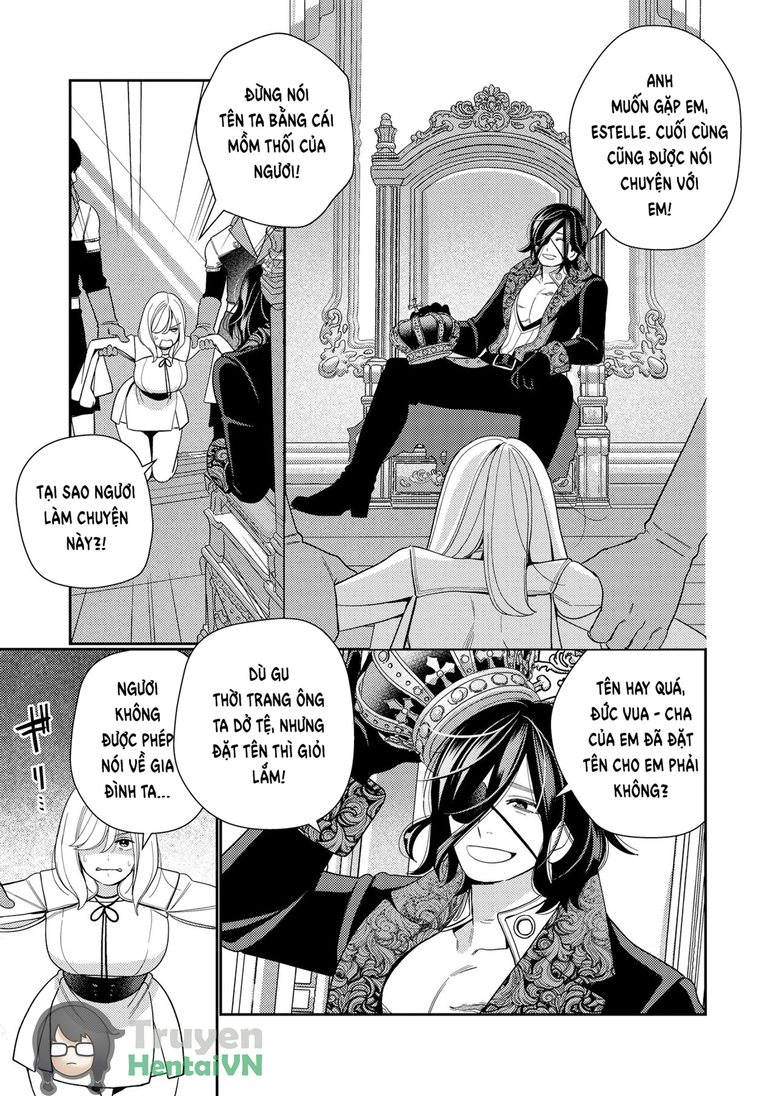 Đọc truyện hentai Seijo wa Tekikoku no Ou ni Otosareru - Oneshot