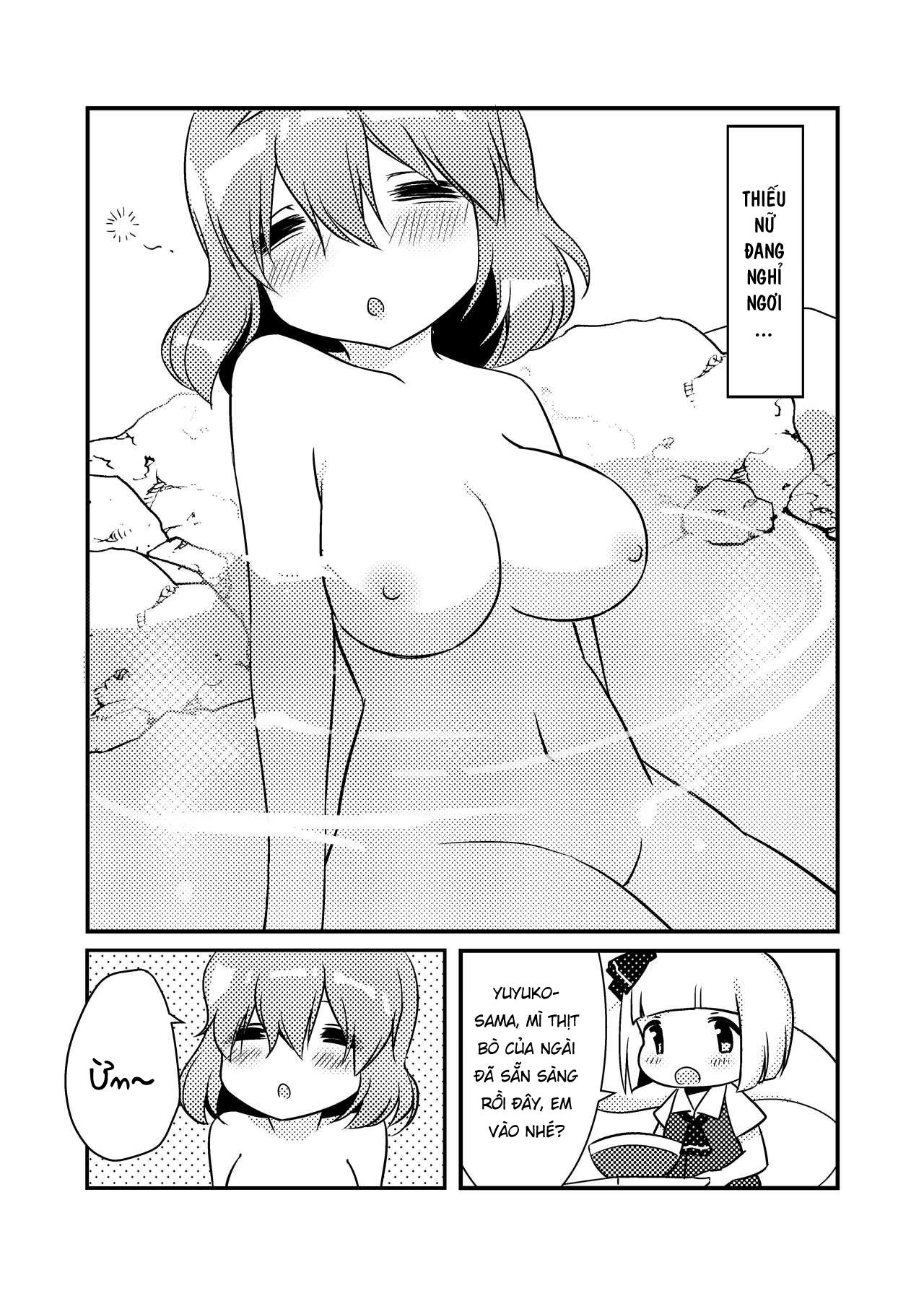 Đọc truyện hentai Let's Soak in the Hot Spring! (Touhou) - Oneshot