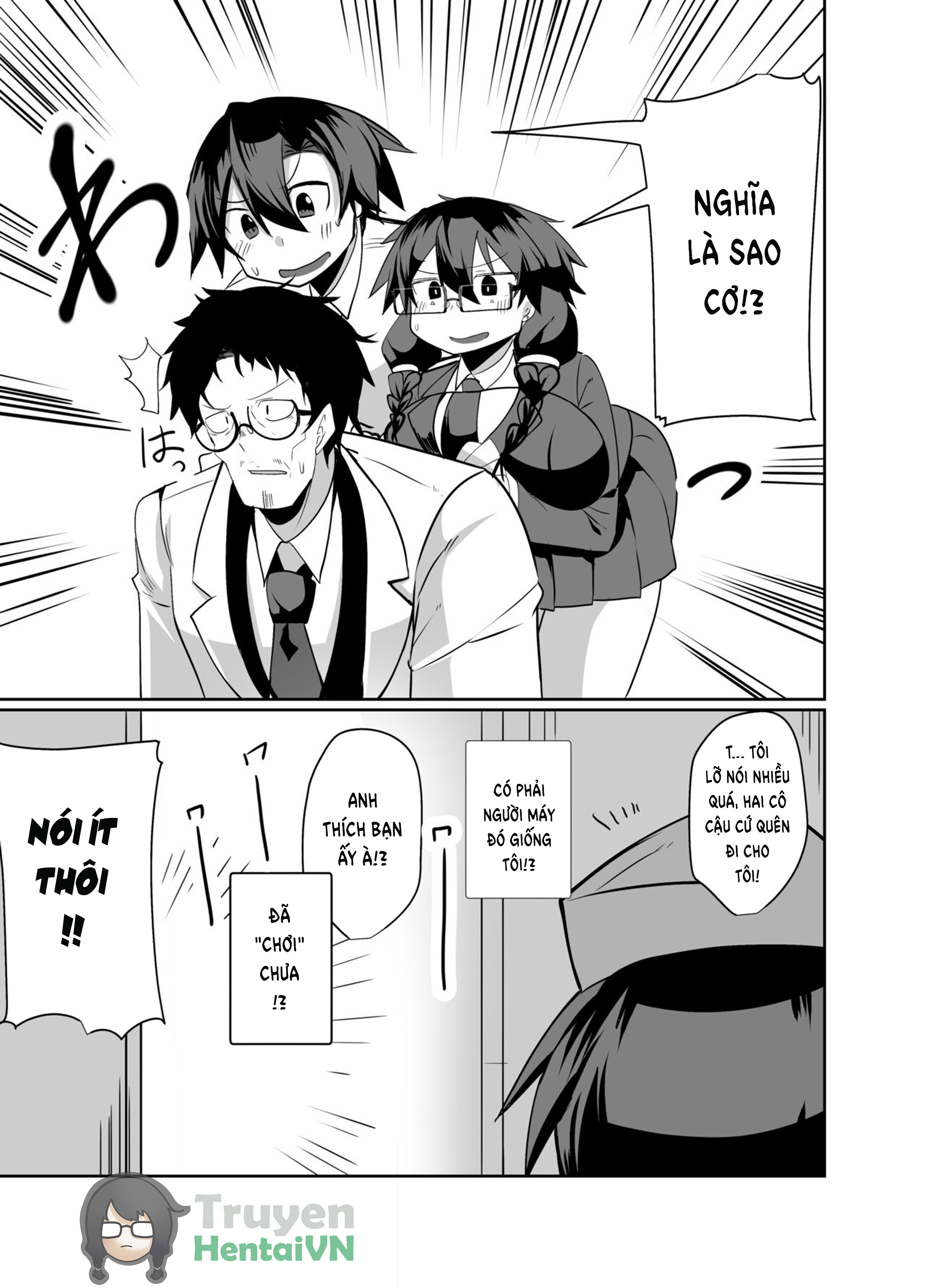 Đọc truyện hentai Android no Osananajimi Tachi to Chitsu Onahoecchi Suru Hanashi - oneshot