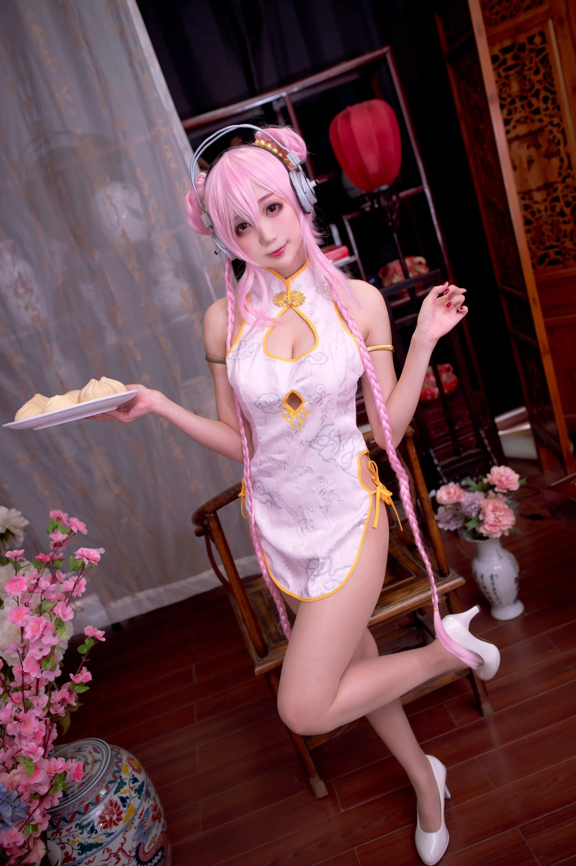 Đọc truyện hentai Tuyển tập Albums siêu phẩm Cosplay - Chap 885 - Zhou Ji is a cute rabbit NO.030 Cheongsam Sony