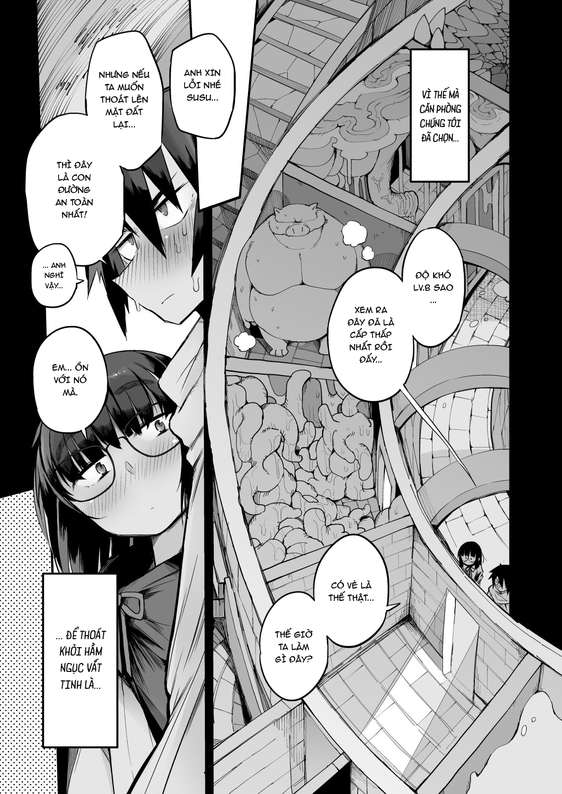 Đọc truyện hentai Sakusei Dungeon Kouryaku ni Mukanai Jimiko no S-kyuu Dosukebe - Oneshot