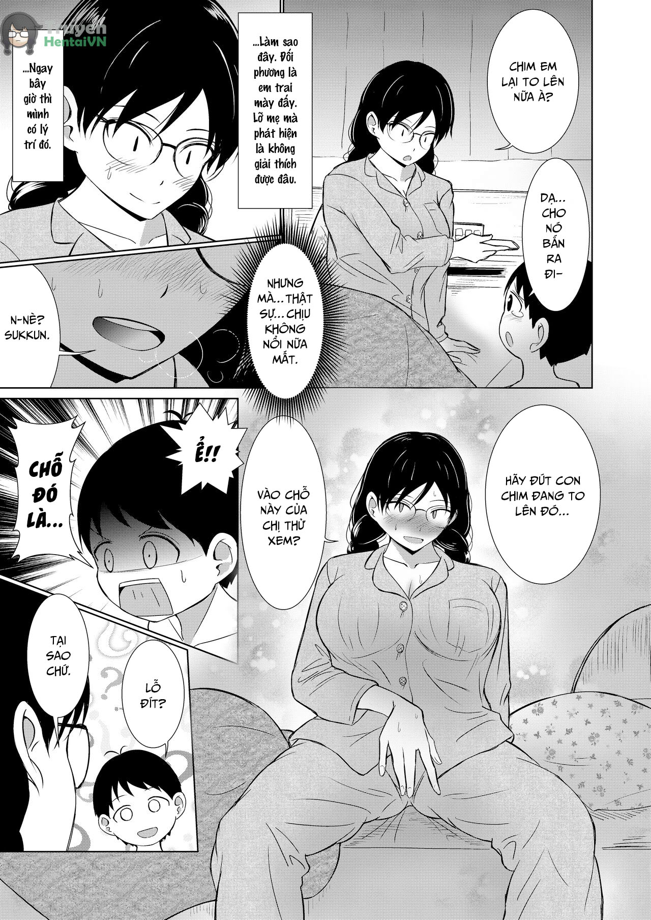 Đọc truyện hentai Chị gái đơn điệu ơi cố lên! Việc chăm sóc cậu  bé khi lần đầu cương cứng thật mệt mỏi - Oneshot