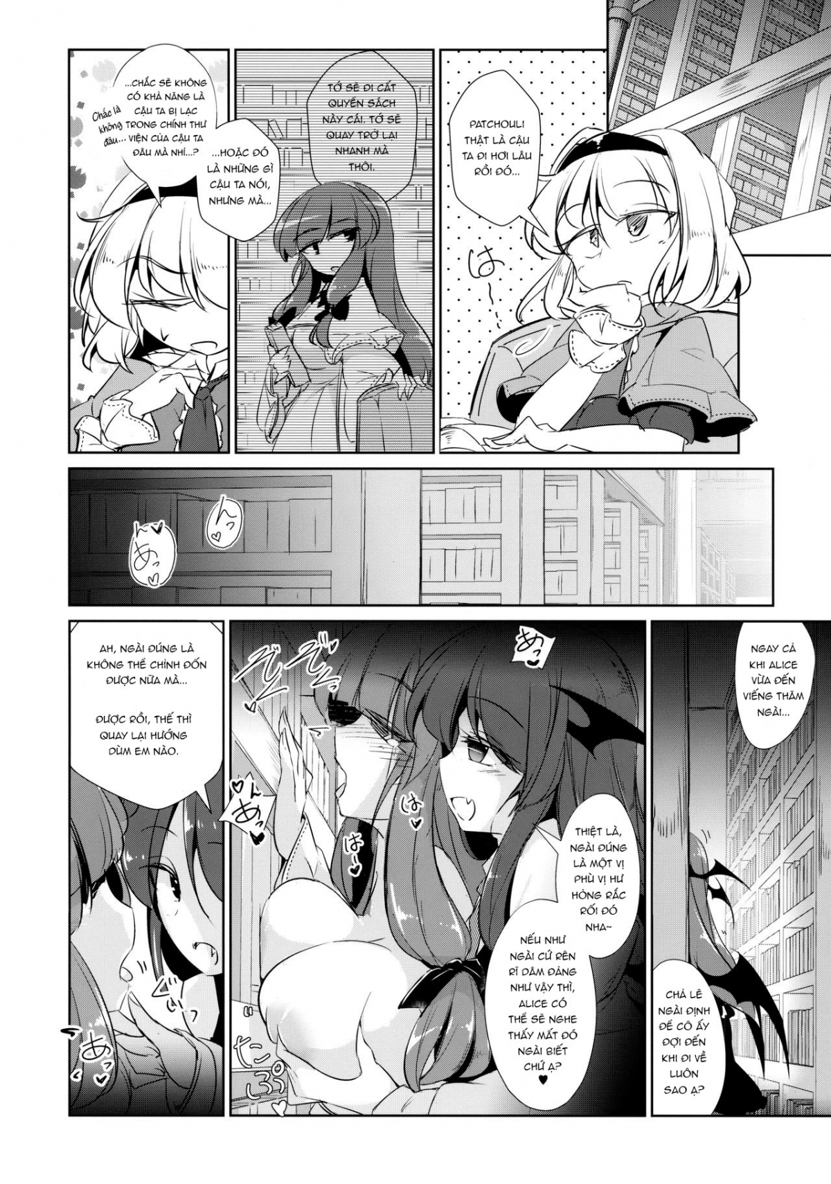 Đọc truyện hentai PatchouKoa Nyuuetsu Shujuu Gyakutenda (Touhou Project) - Oneshot