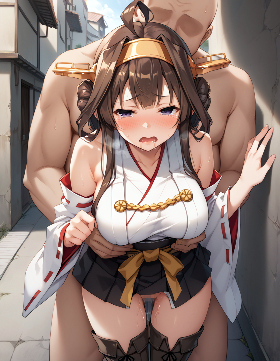 Đọc truyện hentai Tuyển tập Albums Art hentai - Chap 381 - [Paid Request] Kongou and the Exposure Forced Man