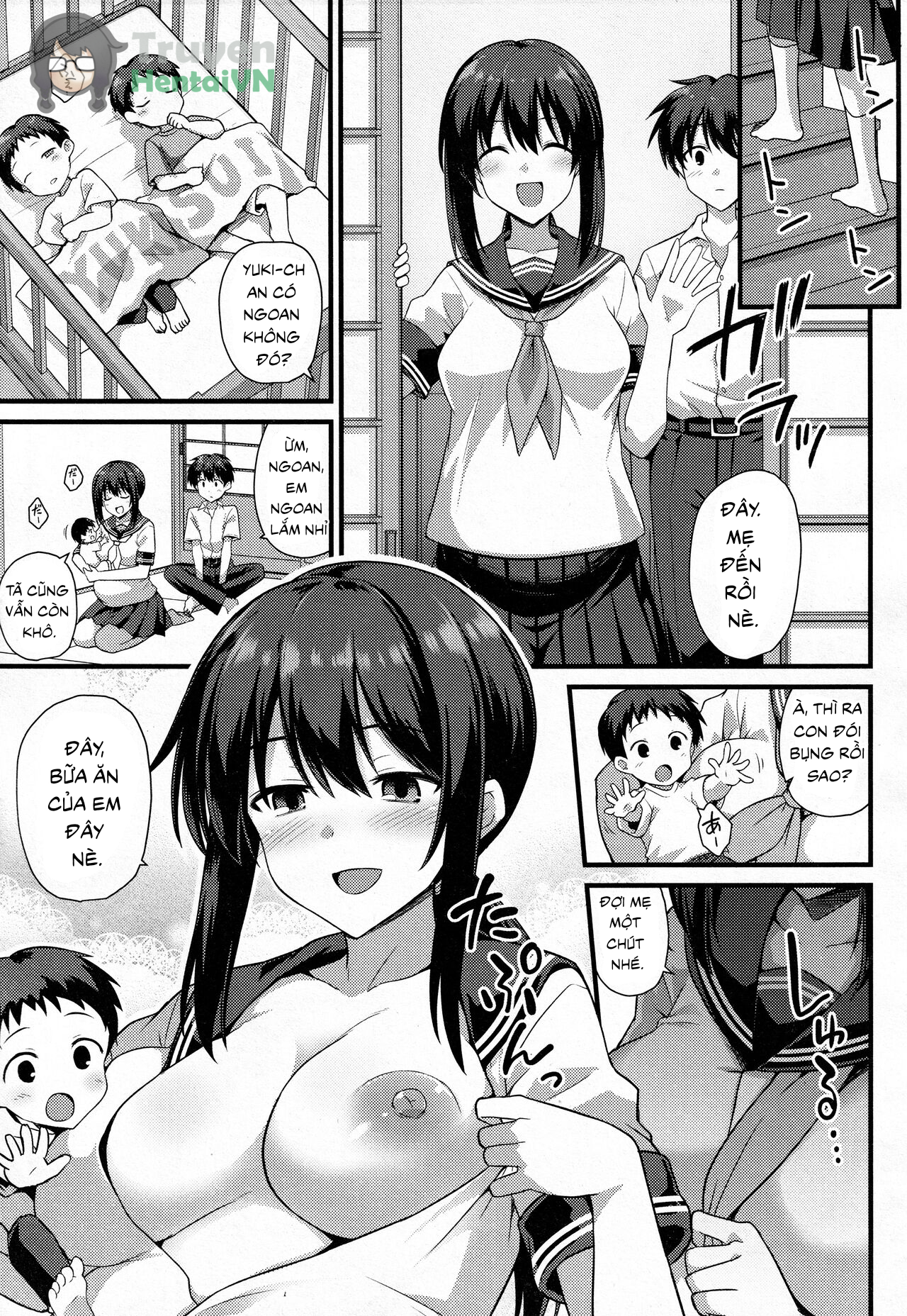 Đọc truyện hentai Sakura-chan-chi no Oyakodon 2-haime! - Oneshot