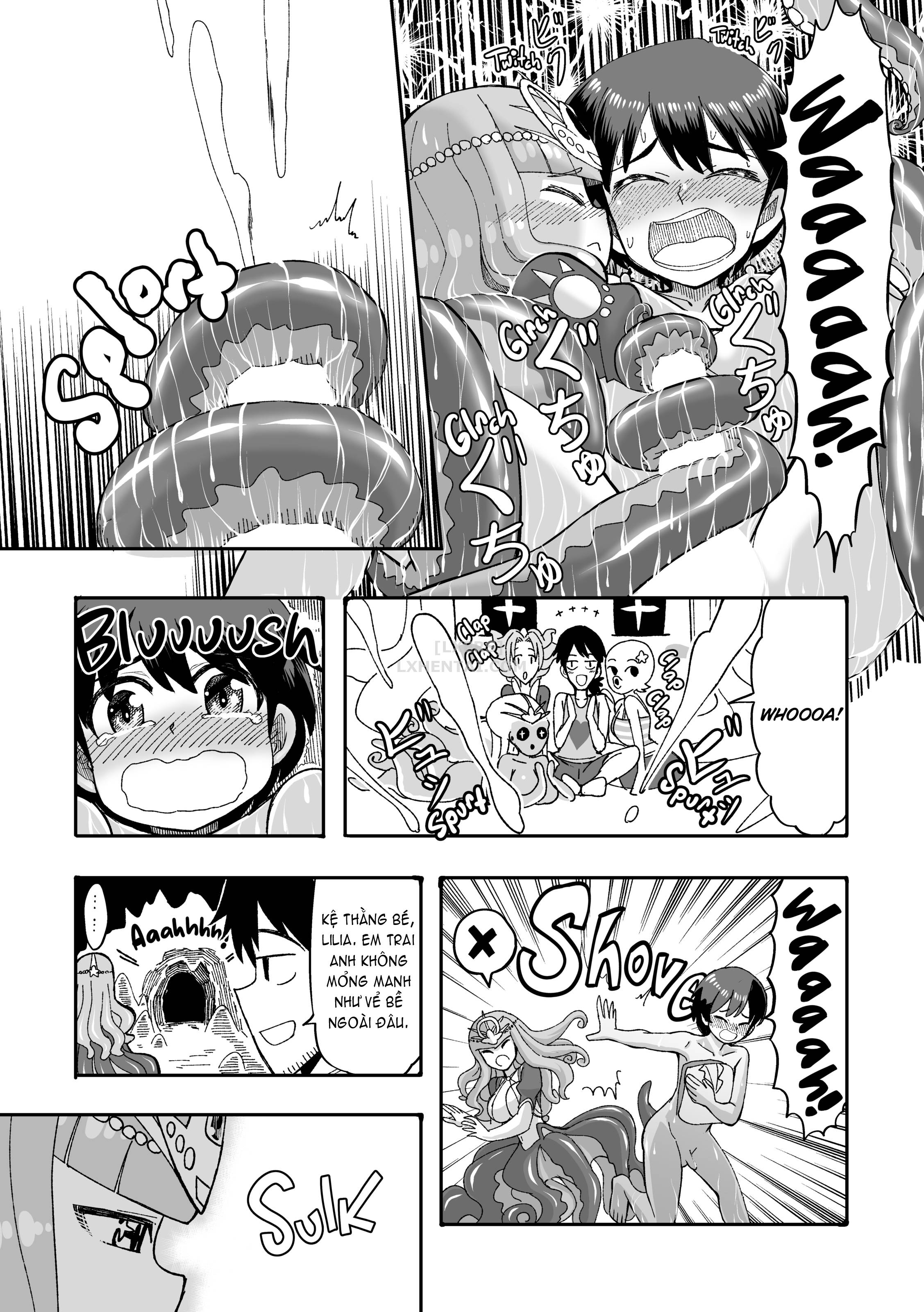 Đọc truyện hentai Monster Girls With a Need for Seed - Chap 13 - The Story of How I Got Wet and Wild with an Octogirl