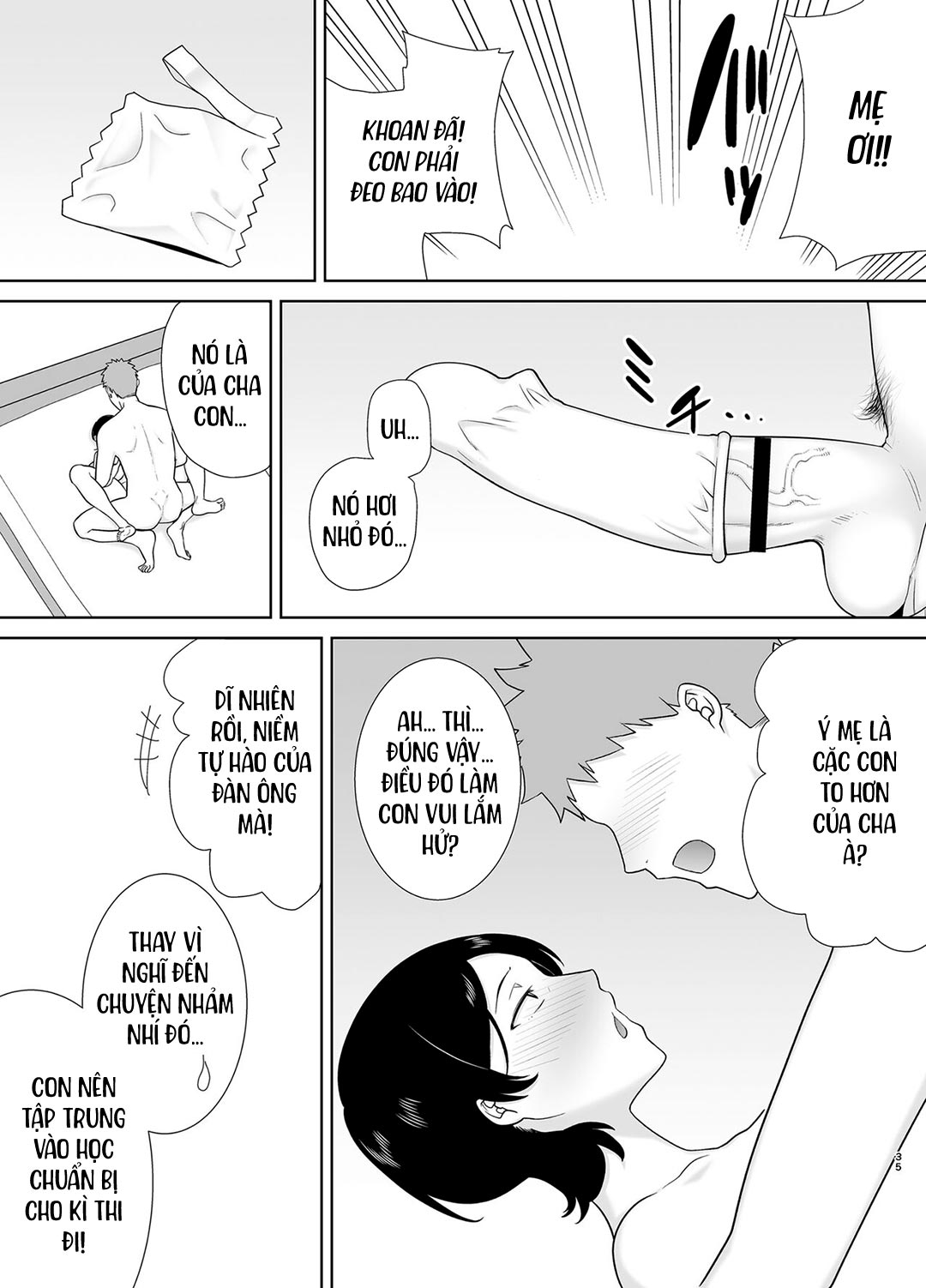 Đọc truyện hentai Mẹ cũng là phụ nữ - Chap 1 - Có che