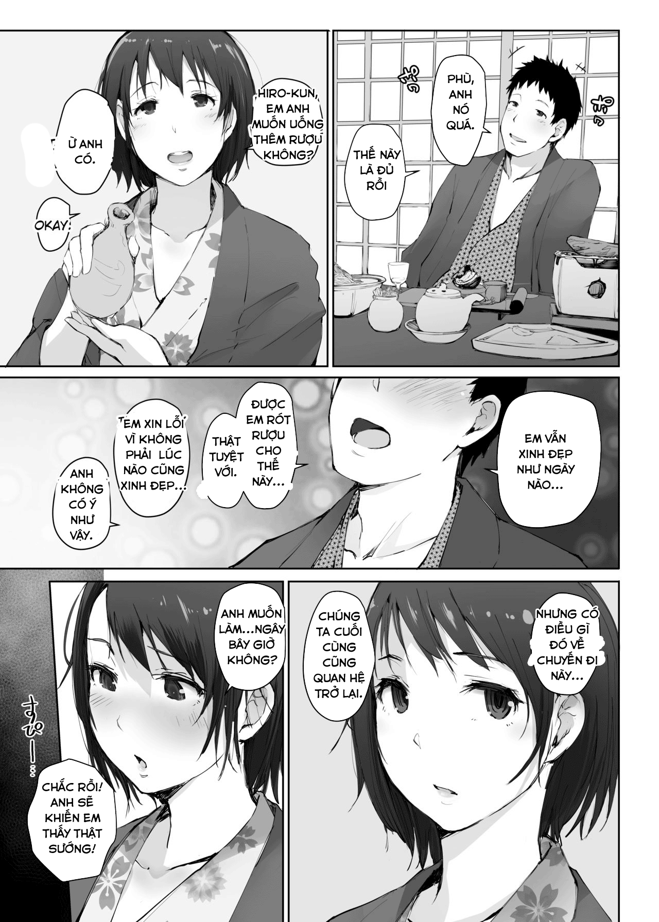 Đọc truyện hentai Hitozuma To NTR Chounai Ryokou -Futsukame- - Oneshot