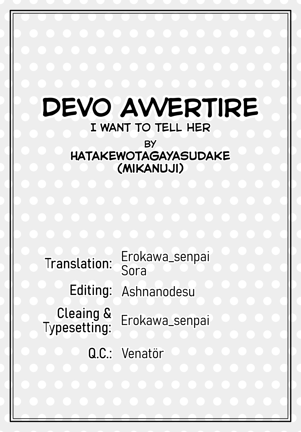 Đọc truyện hentai Devo Avvertire - Oneshot