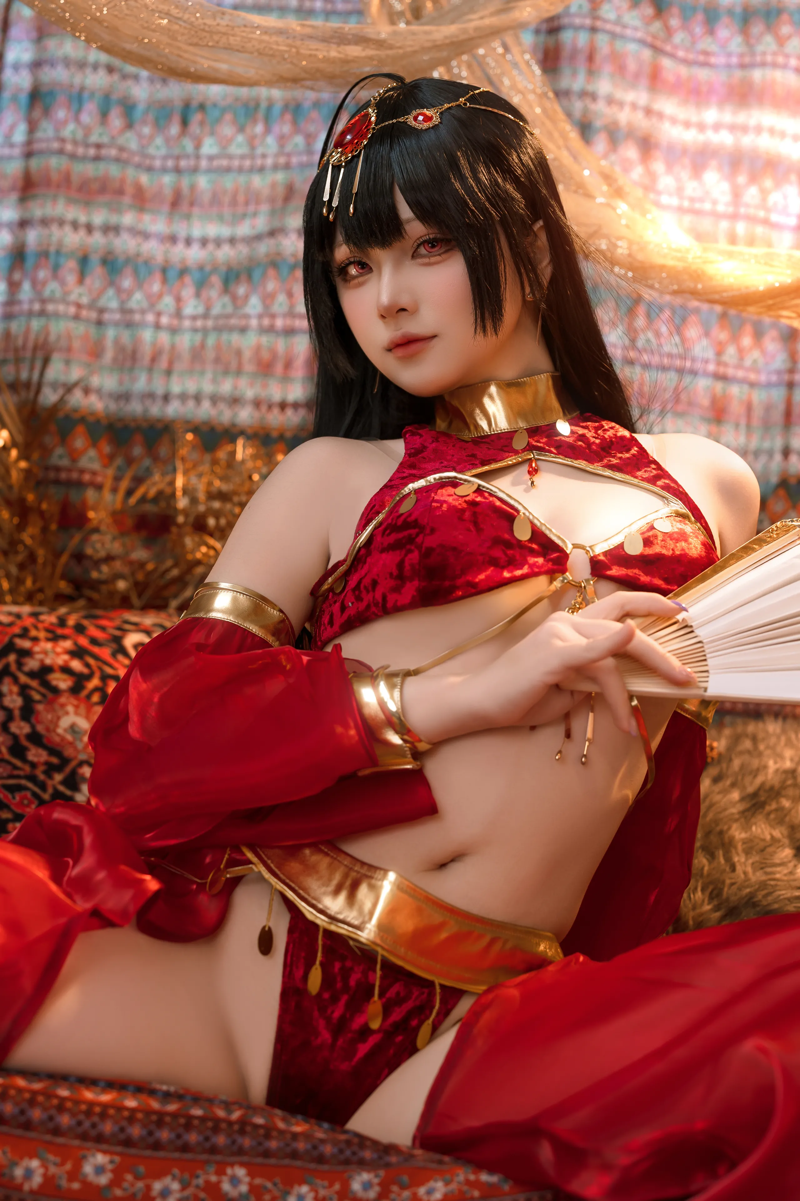 Đọc truyện hentai Tuyển tập Albums siêu phẩm Cosplay - Chap 1018 - Yuyu - Azur Lane Big Phoenix Dancer New Year Special