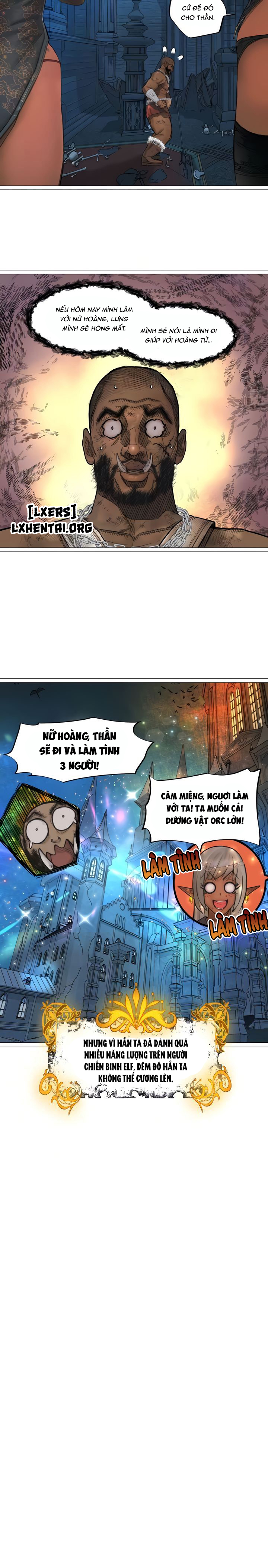 Đọc truyện hentai Nữ Hoàng Dark Elf Và Nô Lệ Orc - Chap 28