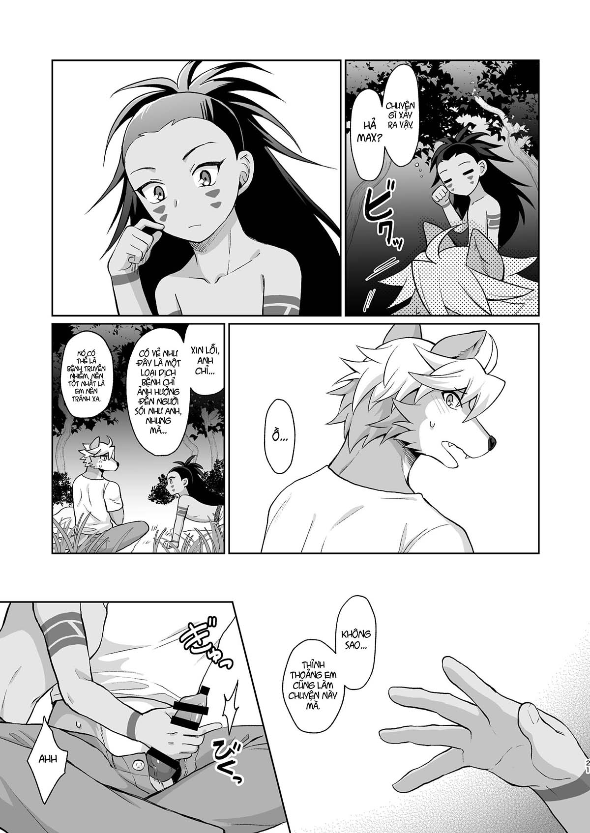 Đọc truyện hentai Sự ghép đôi giữa người và sói - Oneshot