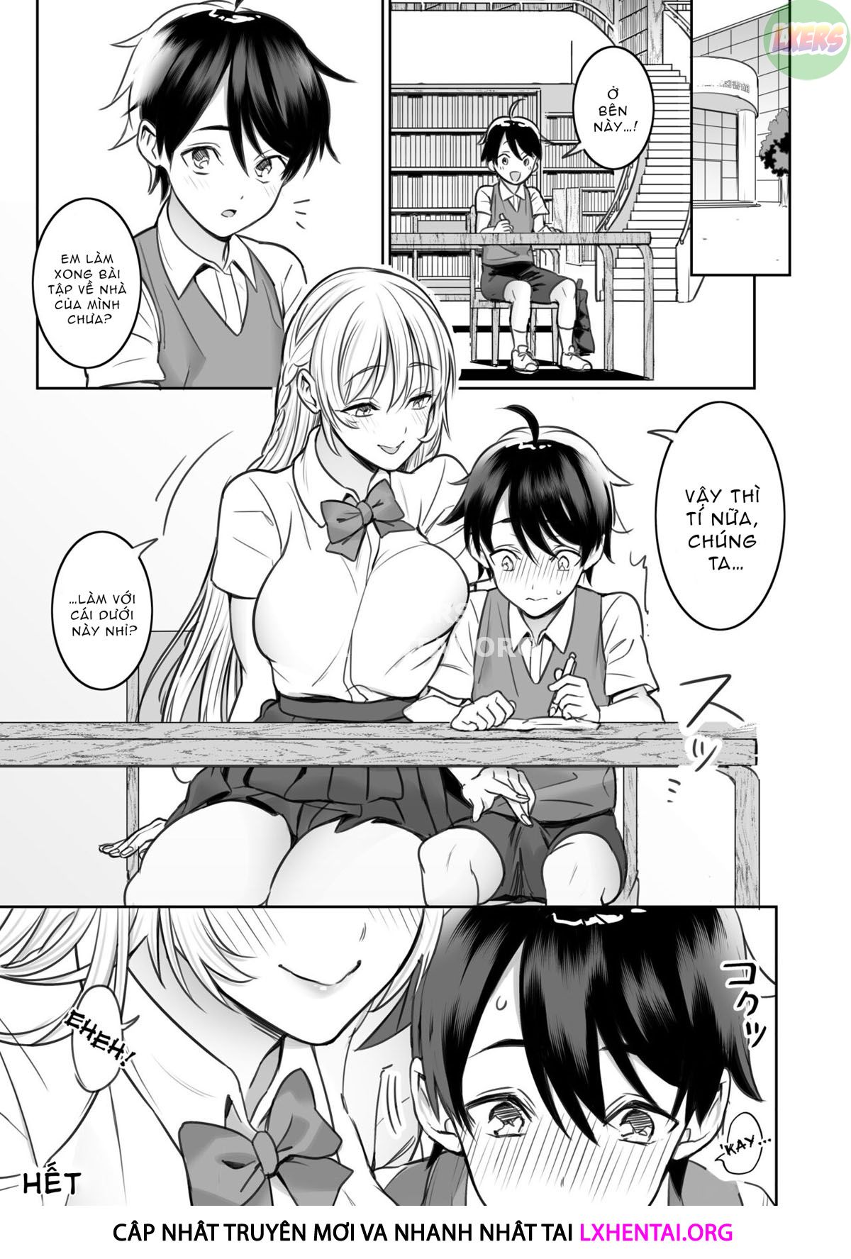Đọc truyện hentai A Story About The Lewd Things The Onee-San I Met At The Library Does To Me - Oneshot