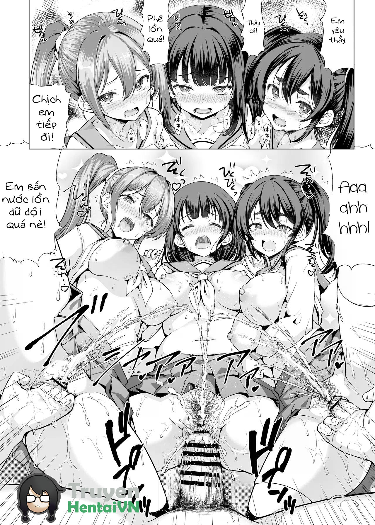 Đọc truyện hentai Onsen Haitte tara Joseito-tachi ga Osotte Kita - Oneshot