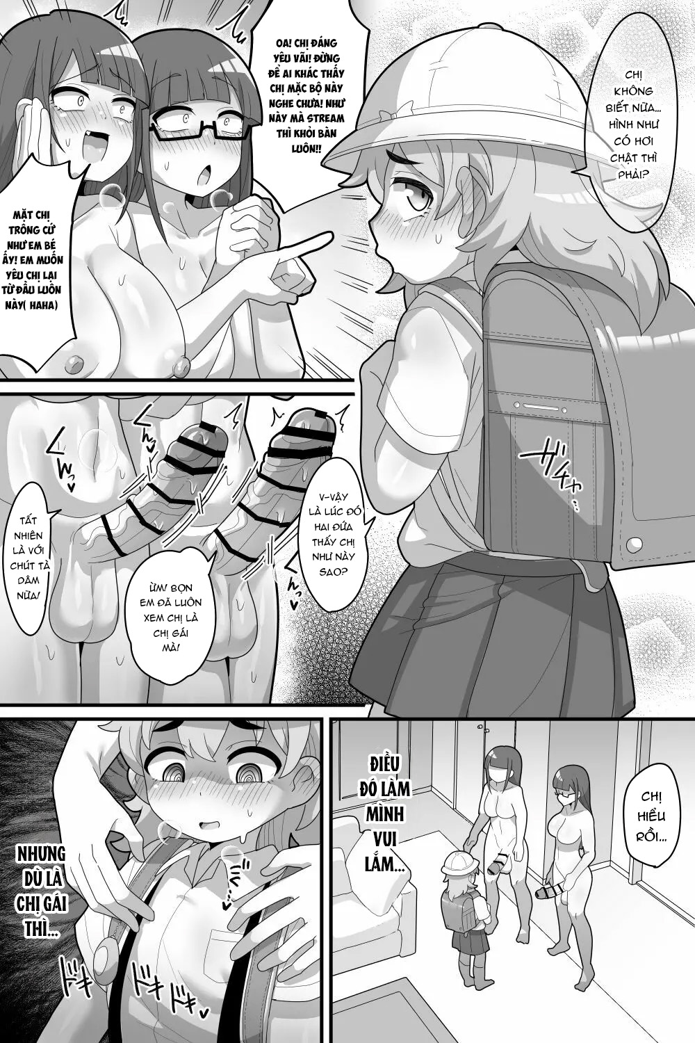 Đọc truyện hentai Tôi được yêu thương quá nhiều bởi cặp song sinh lưỡng hình. - Oneshot.