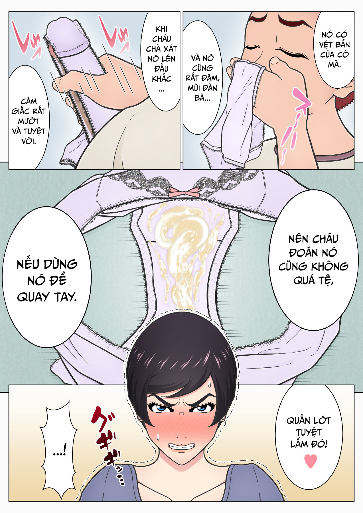 Đọc truyện hentai Shitagi Feti no Warugaki ni Yowami o Nigirarete Shimatta Tsuyoki Mama - Oneshot