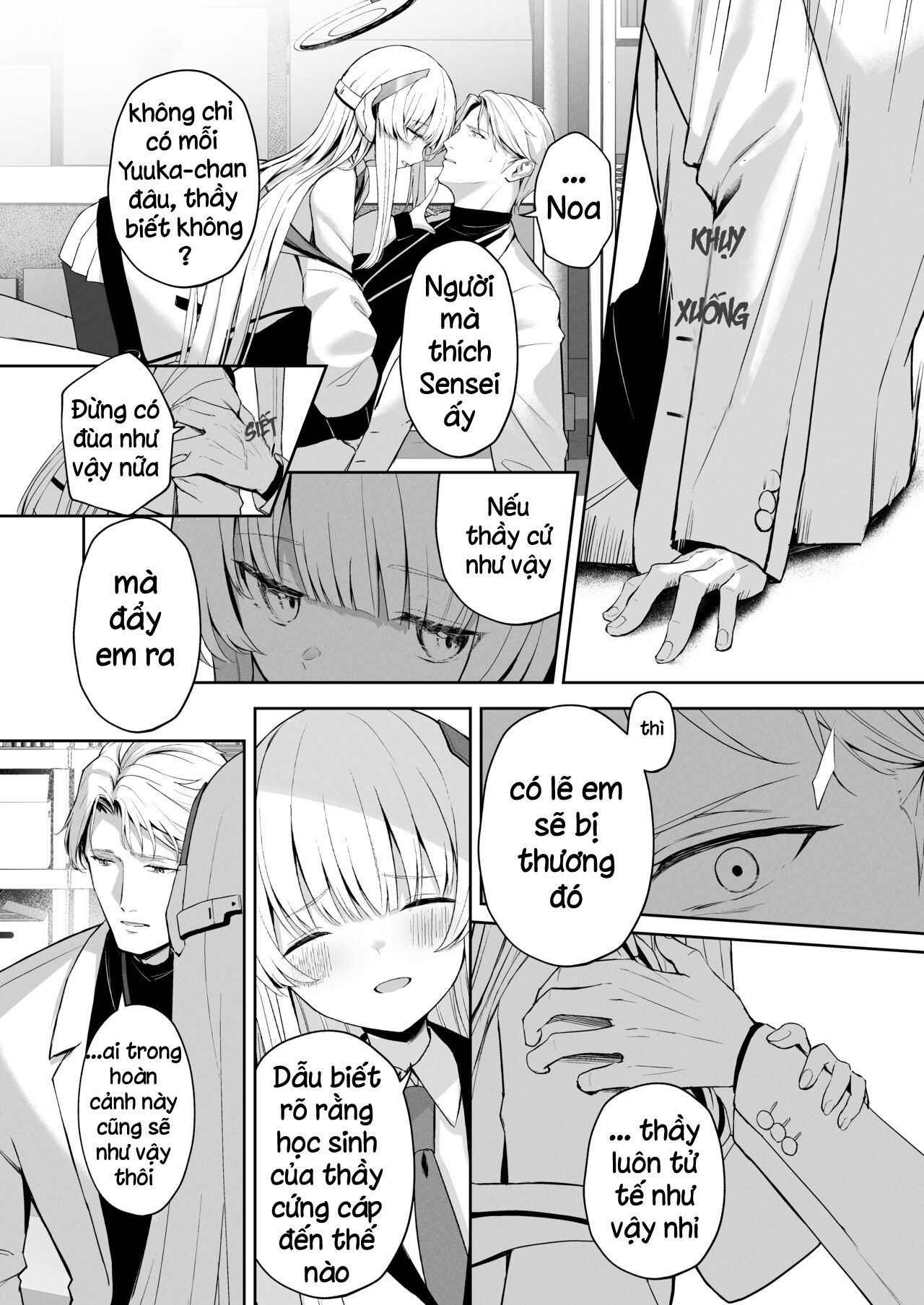 Đọc truyện hentai Noa nhận thấy Yuuka và Sensei ngày càng thân thiết - Oneshot