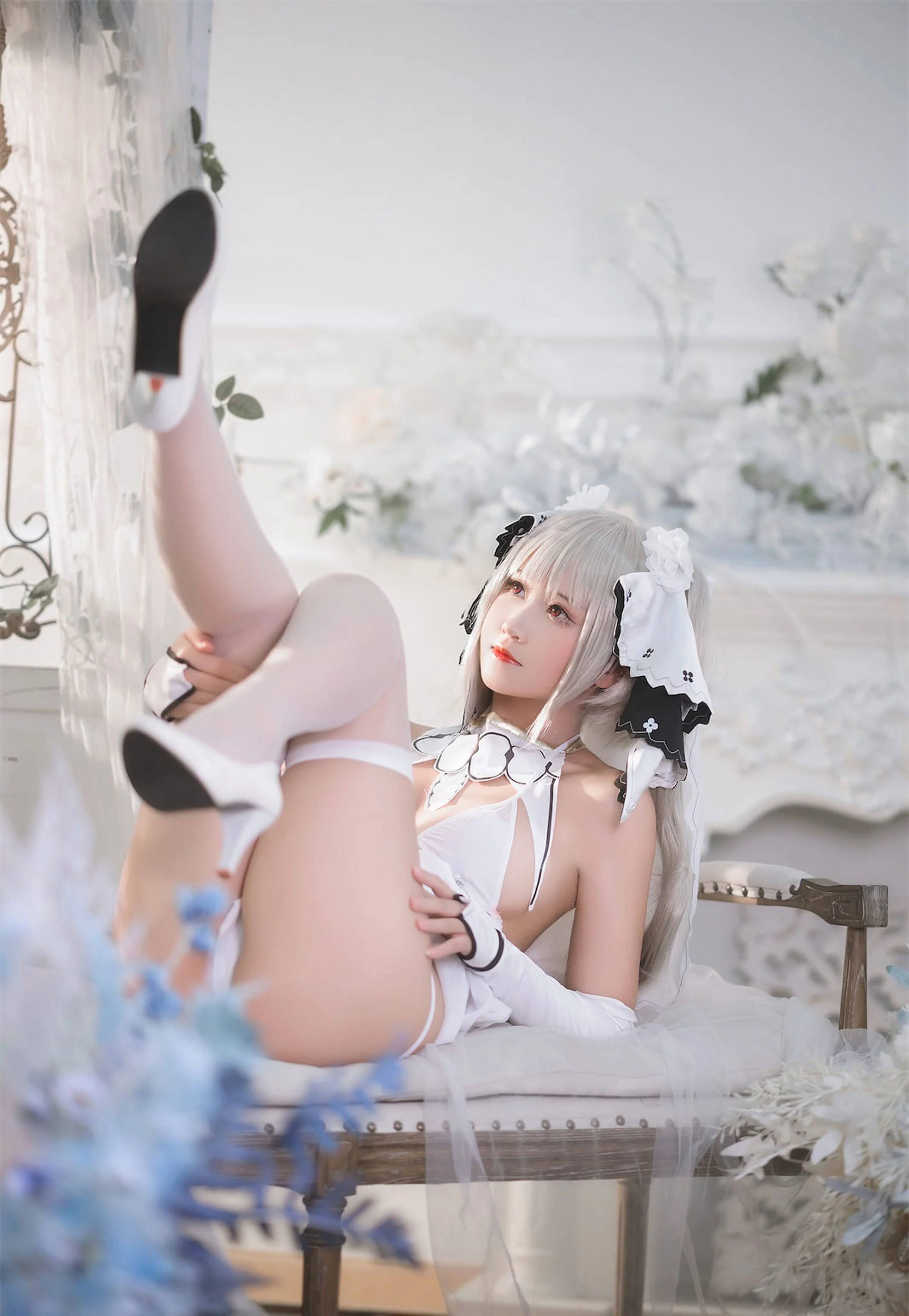 Đọc truyện hentai Tuyển tập Albums siêu phẩm Cosplay - Chap 532 - Three Degrees_69 Terrible White Veil