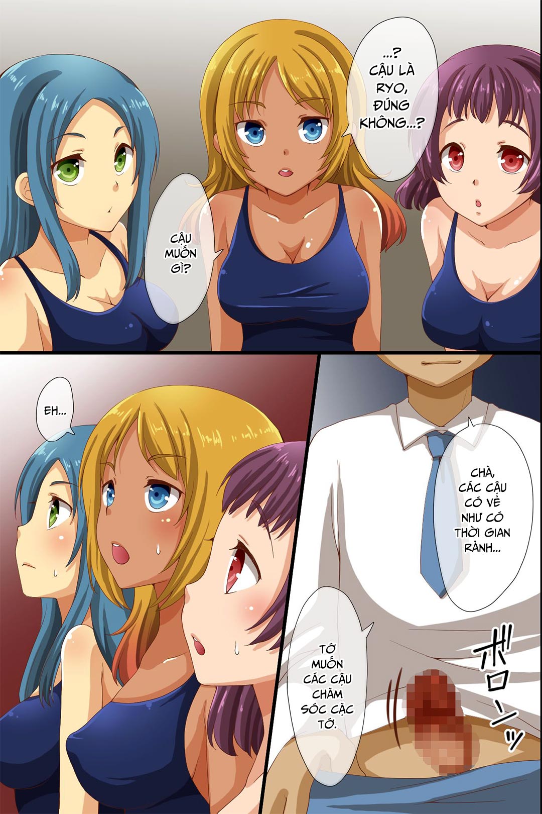 Đọc truyện hentai Thống trị cả ngôi trường - Mọi người đều bị thôi miên - Chap 2C