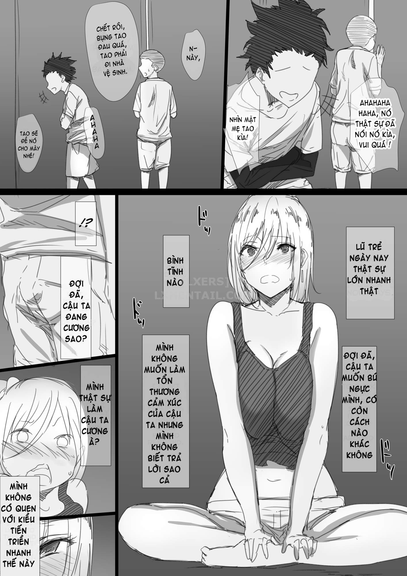 Đọc truyện hentai Yanmama Oba-san no Miwaku no Karada - Chap 1