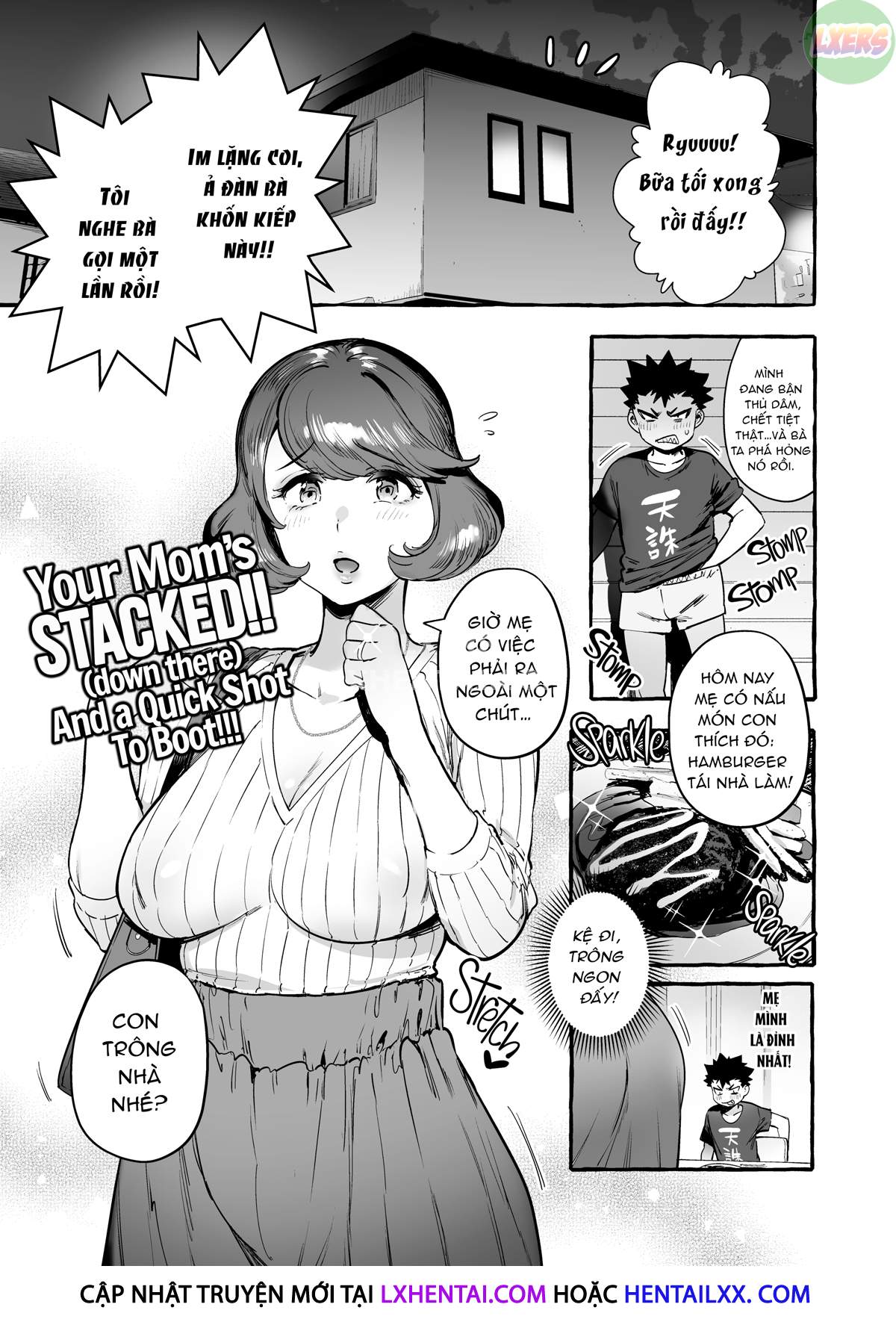 Đọc truyện hentai Omae No Kaa-Chan Kyokondashi Sourou!! - Oneshot