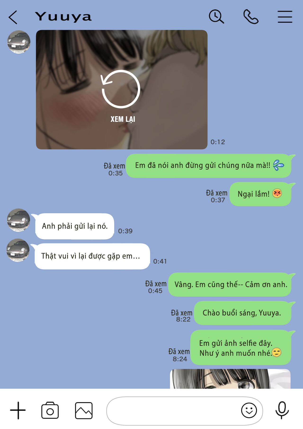 Đọc truyện hentai Phát hiện sừng khi xem trộm điện thoại bạn gái (Phần 2) - Chap 3: Send nude