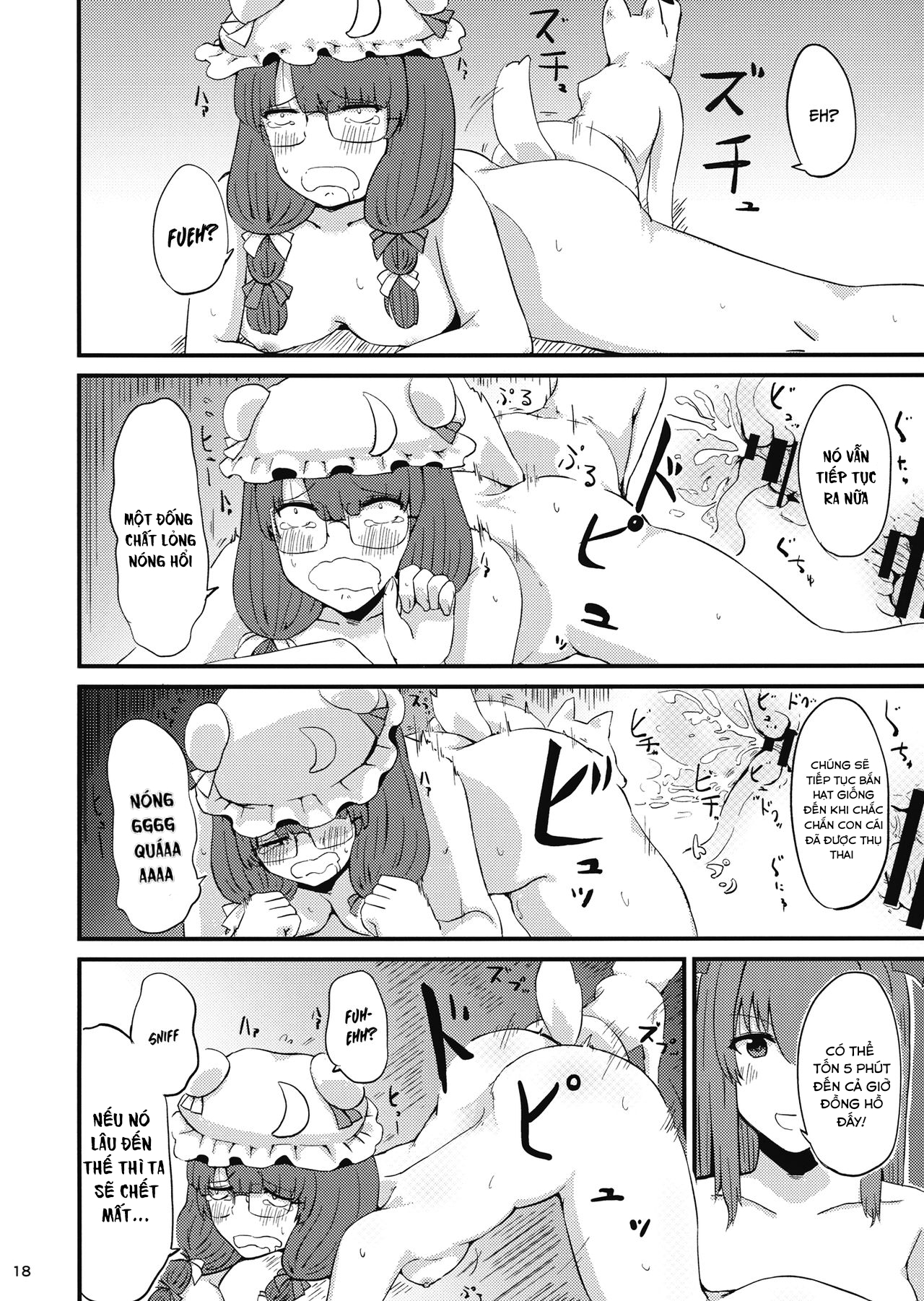 Đọc truyện hentai Zannen Patchouli no Ukkari Shoukanjutsu 2 - Oneshot ngọt