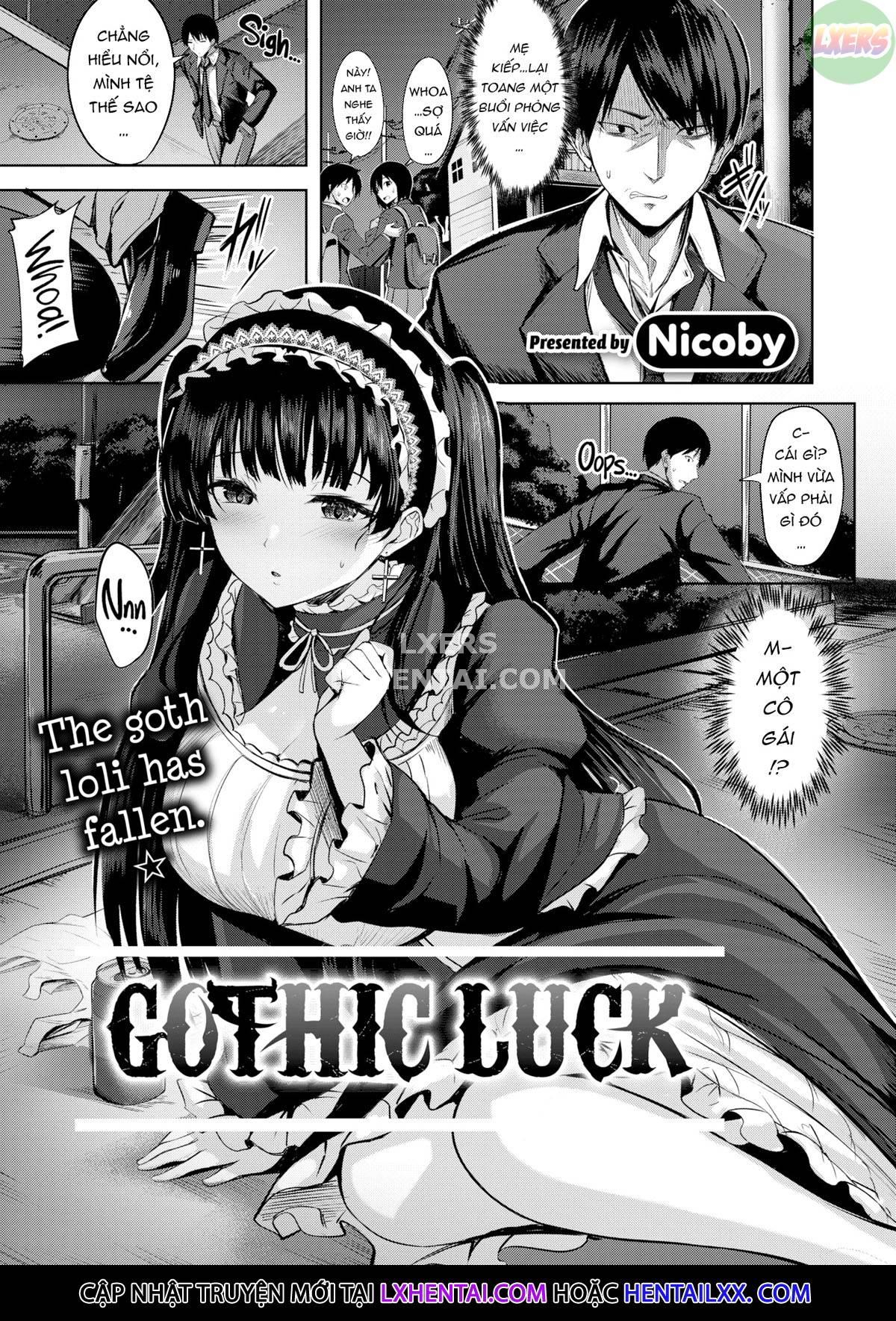 Đọc truyện hentai Cô nàng Gothic may mắn - Oneshot