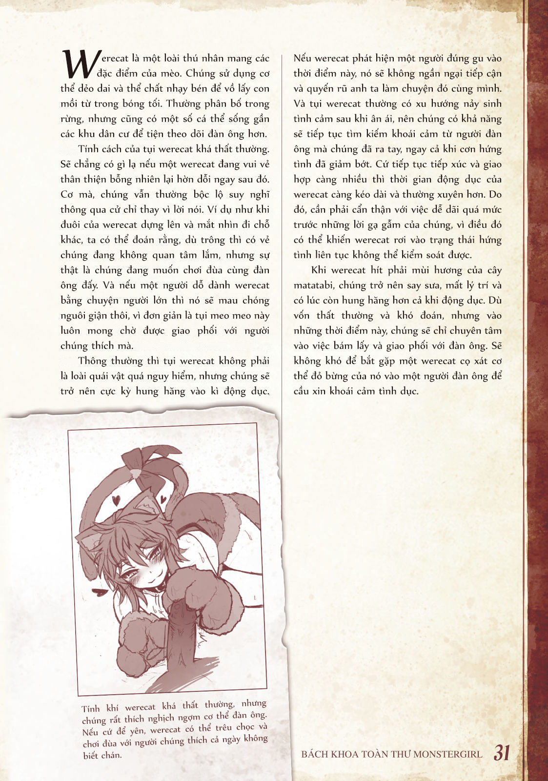 Đọc truyện hentai Bách khoa toàn thư Monstergirl - 008 - 009 - 010 - 011: Werewolf, Werecat, Wererabbit và Weresheep