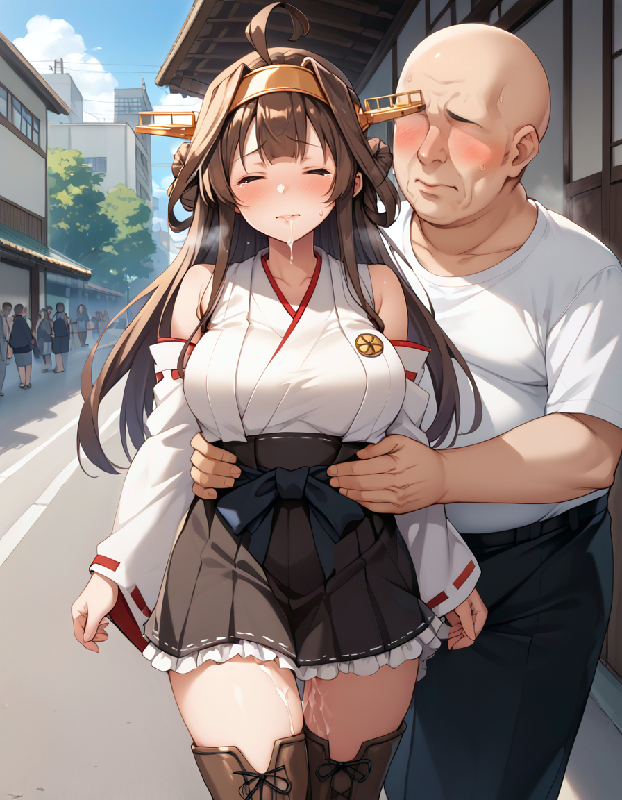 Đọc truyện hentai Tuyển tập Albums Art hentai - Chap 381 - [Paid Request] Kongou and the Exposure Forced Man