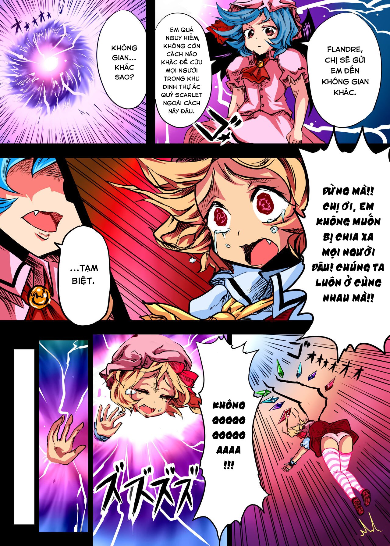 Đọc truyện hentai Câu truyện về Flandre bị đánh đập và hiếp dâm bởi lão béo - Oneshot