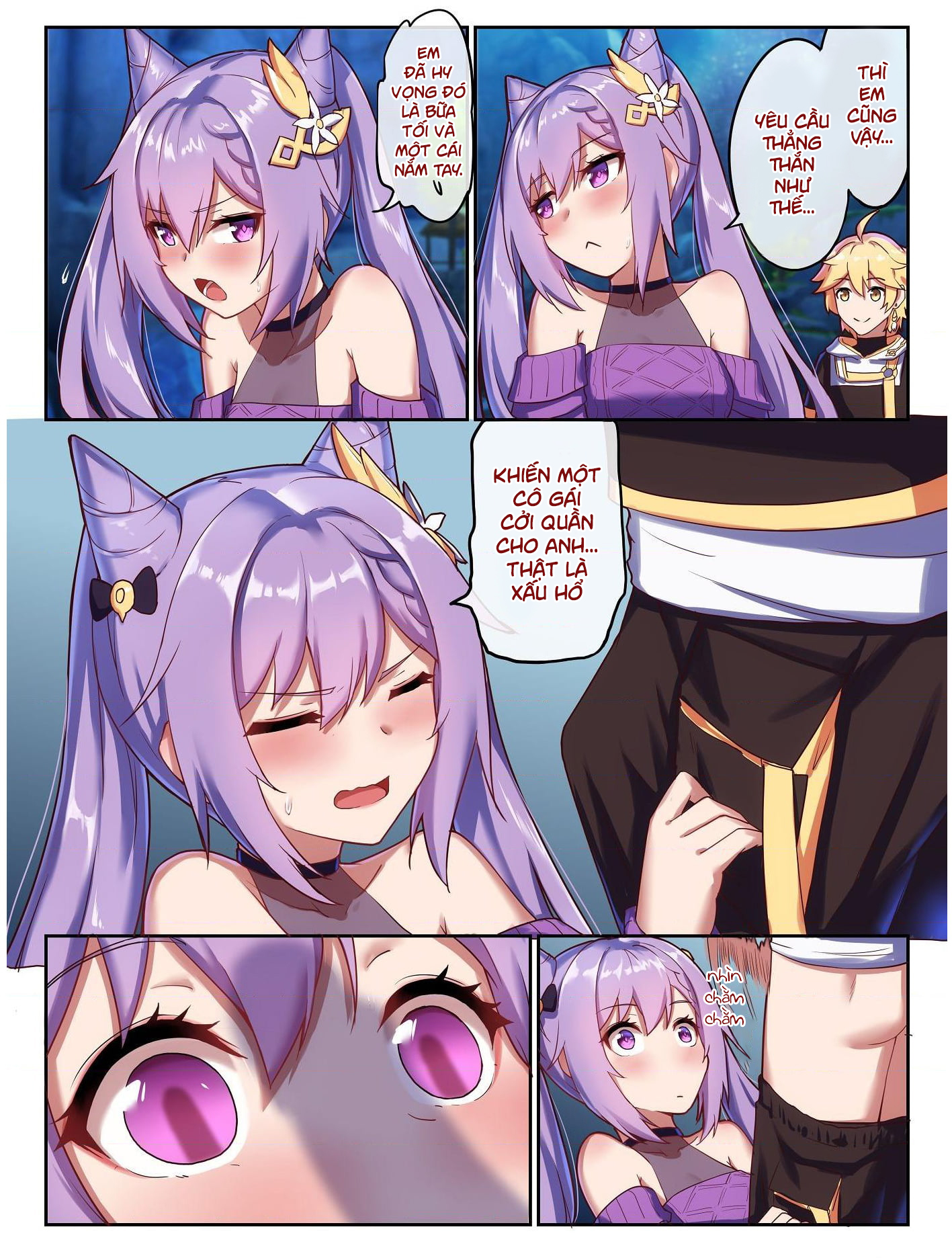 Đọc truyện hentai Keqing hẹn hò với Nhà Lữ Hành - Oneshot