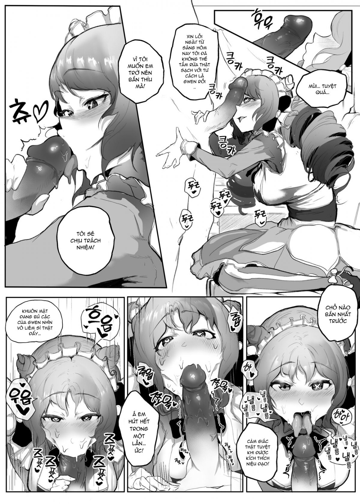 Đọc truyện hentai Quán cafe hầu gái - Oneshot