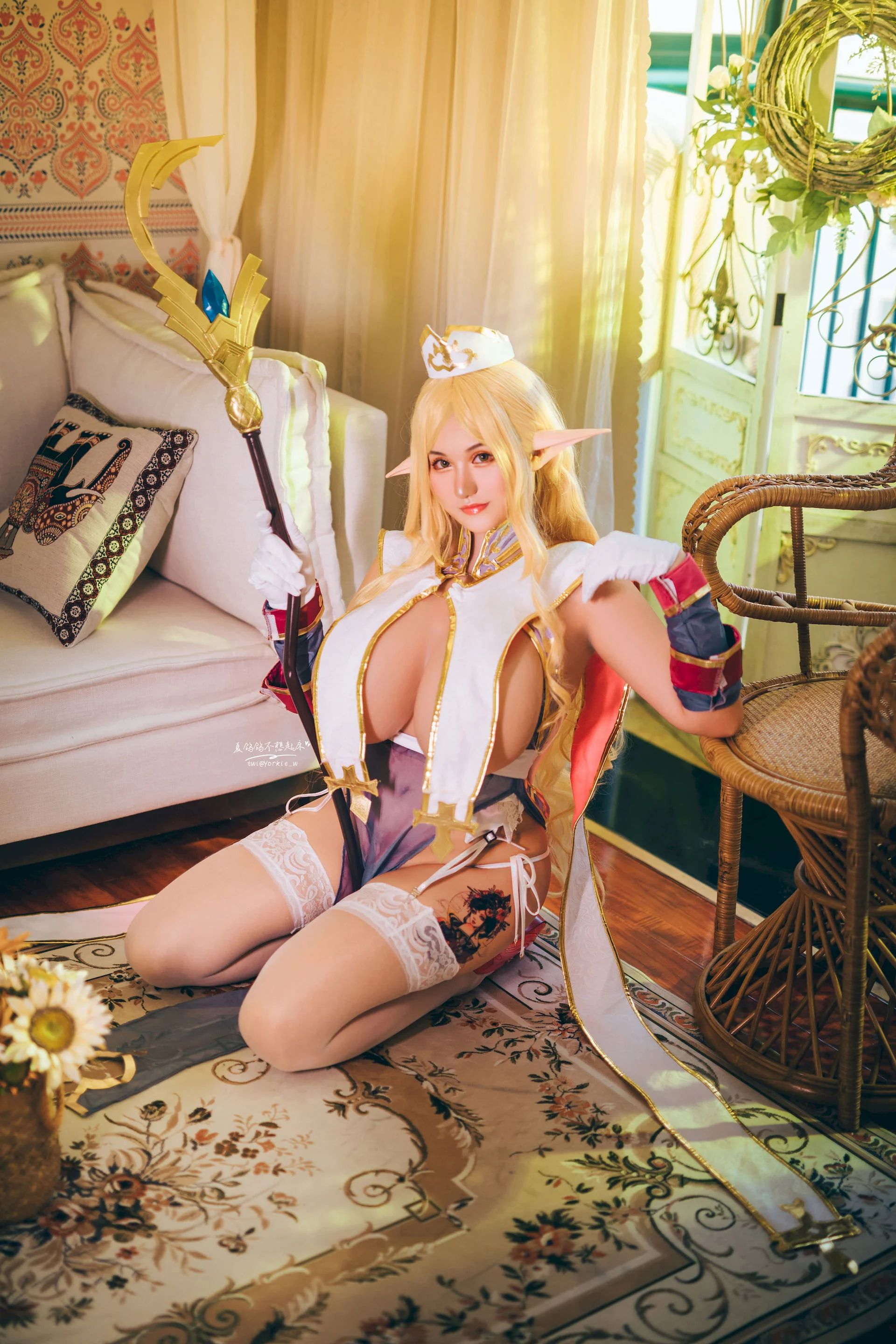 Đọc truyện hentai Tuyển tập Albums siêu phẩm Cosplay - Chap 713 - Summer Pigeon - Priscilla in Elf Village