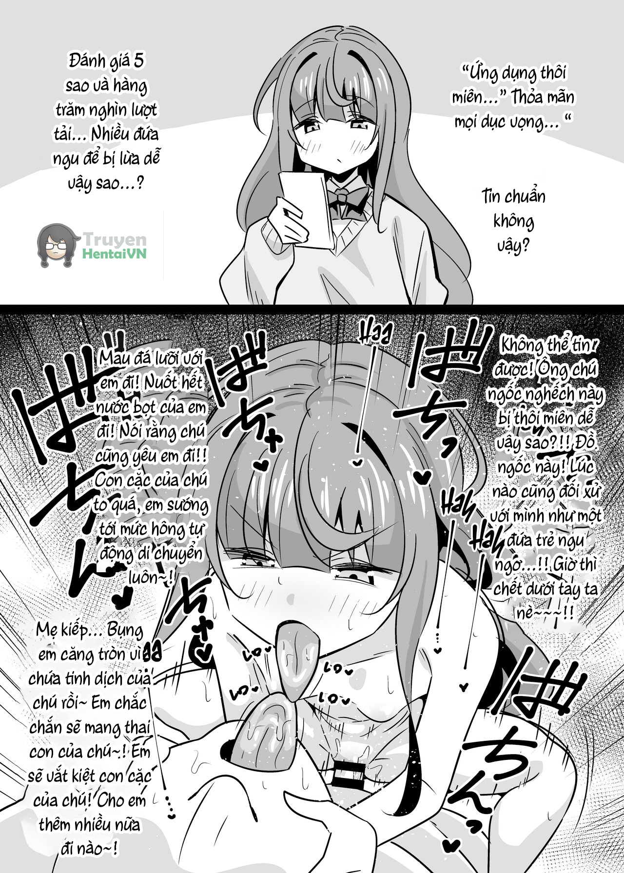 Đọc truyện hentai Oji Saimin Donkan na Ojisan wa Mori no Tsuita Mei-kko Senyou Niku Dirudo - Oneshot