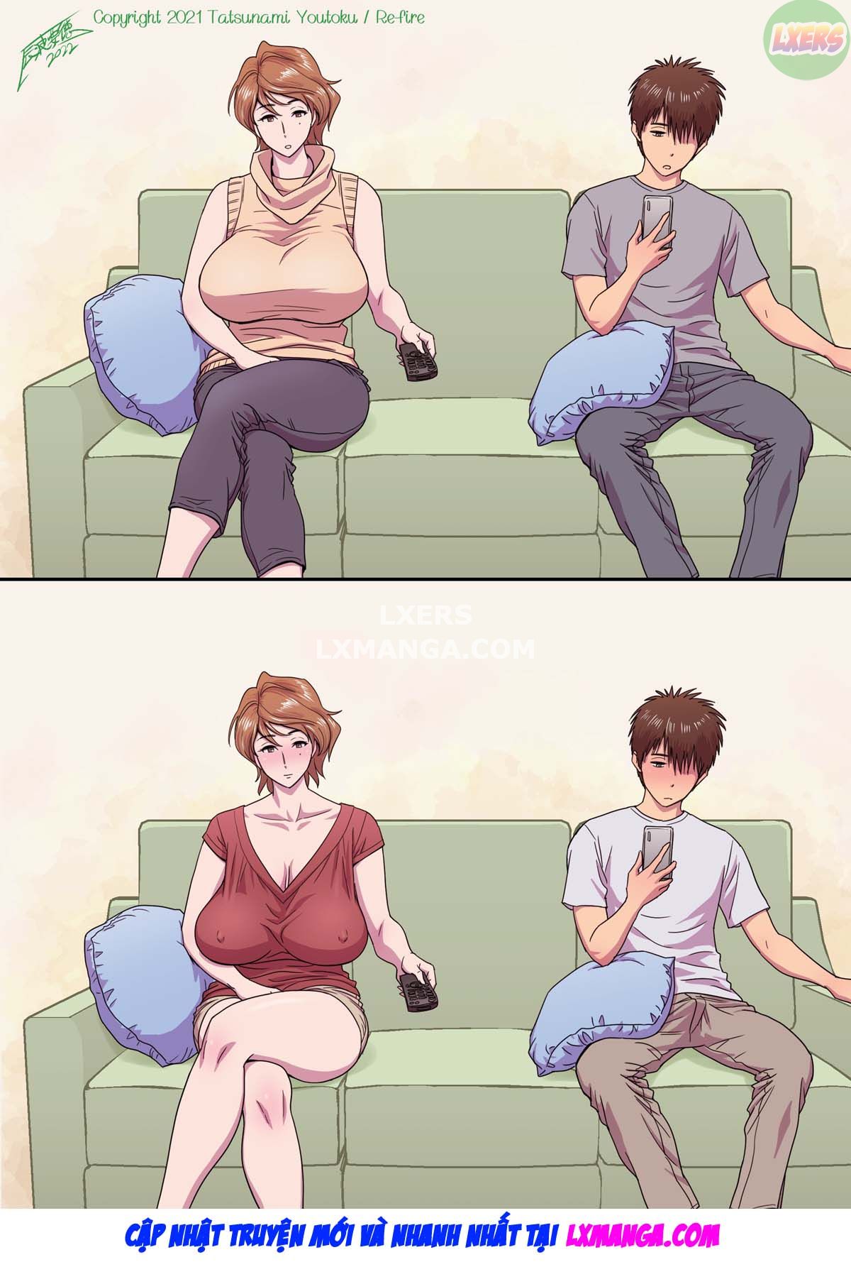 Đọc truyện hentai Vì mẹ tôi trở thành người yêu của bạn tôi - Chap 2