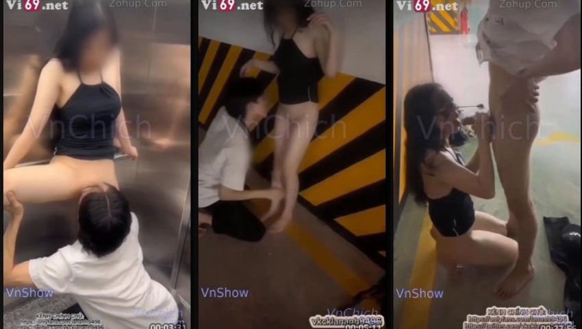 Full video vợ dâm lananh9496 gặp trai lạ bị đụ từ thang máy xuống hầm để xe -Sex vkcklananh9496