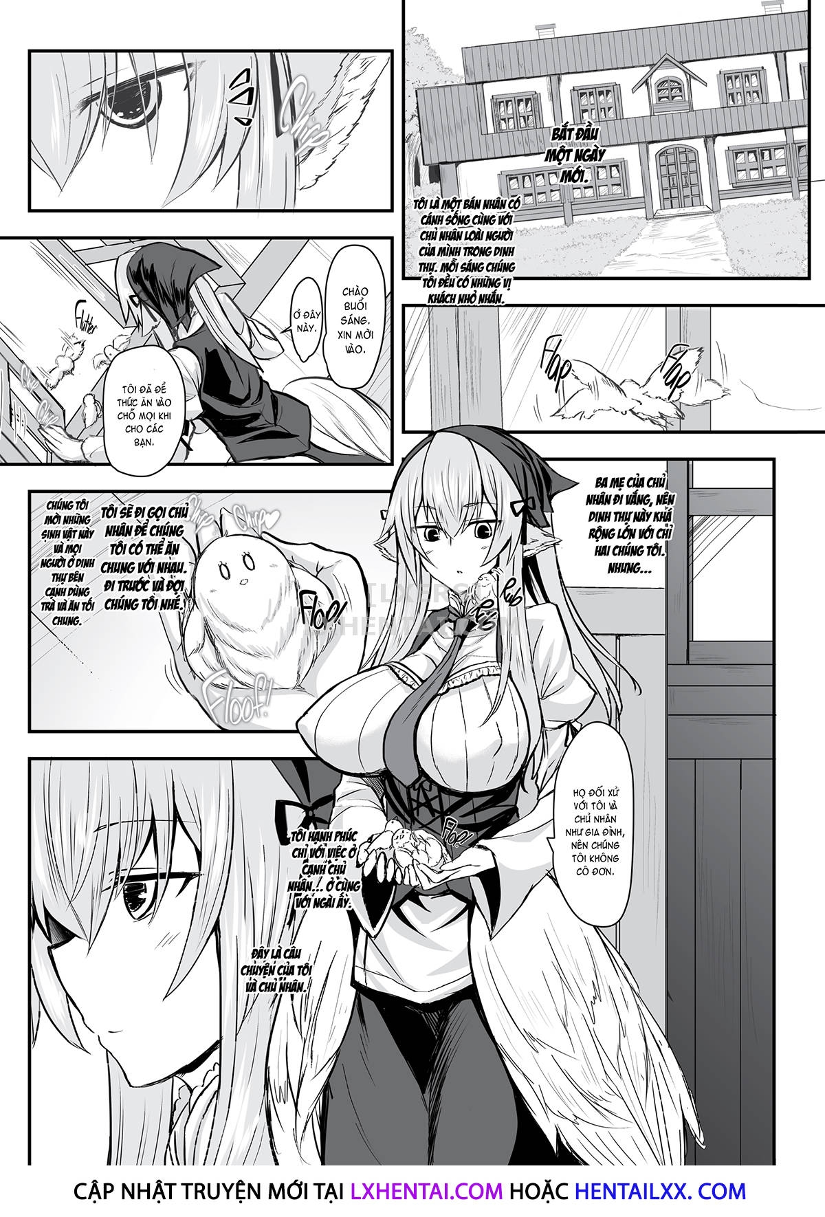 Đọc truyện hentai Feathery Maid Miss Yachiyo - Oneshot