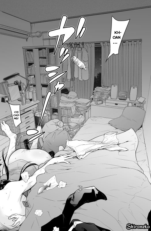 Đọc truyện hentai Jimiko to Ichinichijuu Sex - Chap 3.5 - Gaishutsu Jishuku Ake no Jimiko