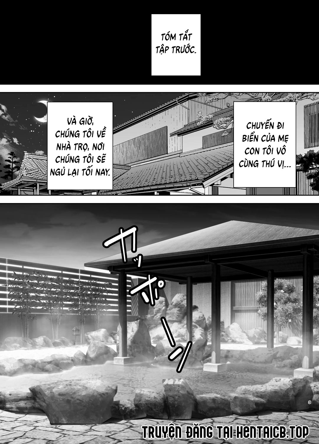 Đọc truyện hentai Mẹ là người phụ nữ mà tôi yêu - Chap 4 - Suối nước nóng