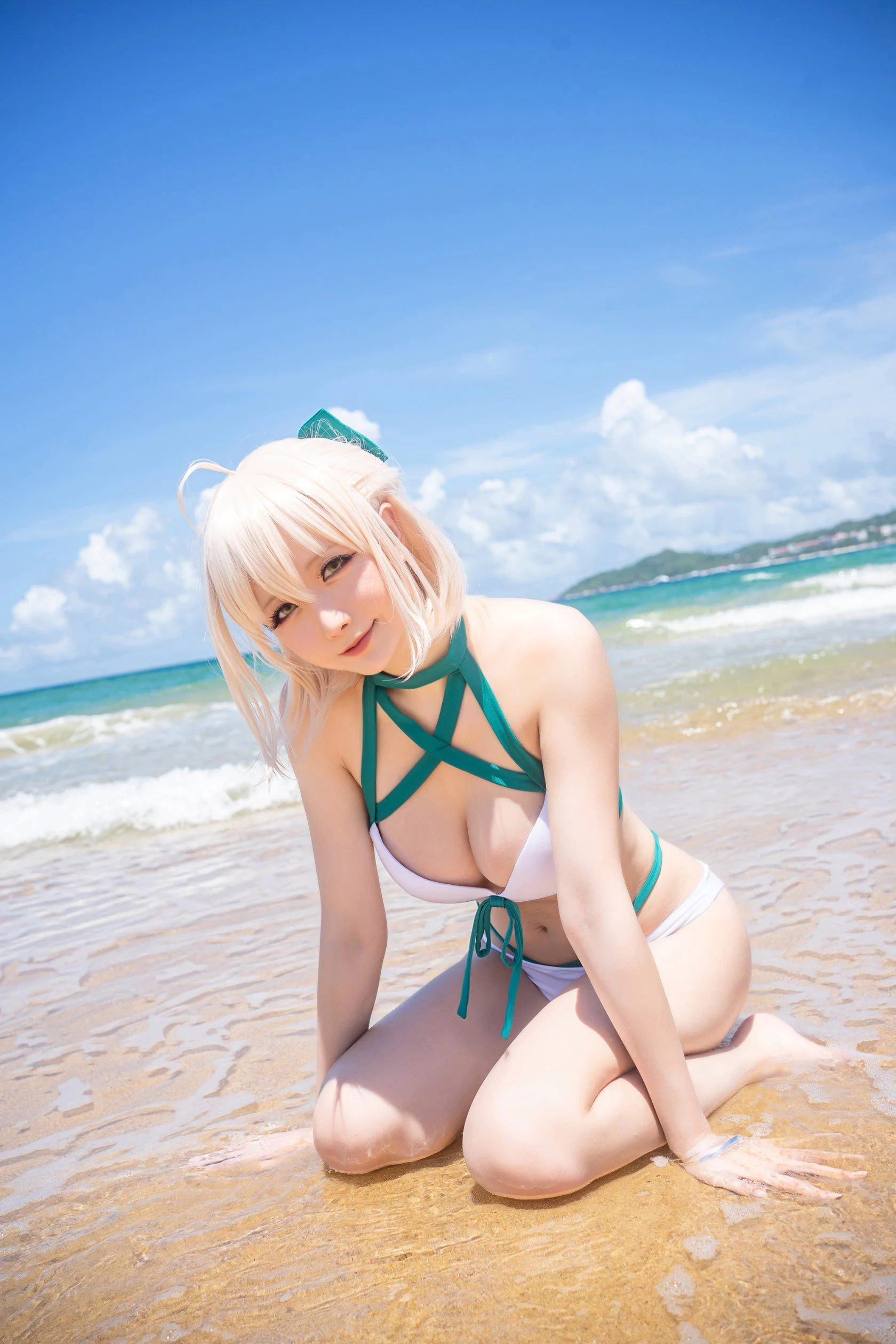 Đọc truyện hentai Tuyển tập Albums siêu phẩm Cosplay - Chap 956 - [Star Chichi] Okita Souji Swimsuit