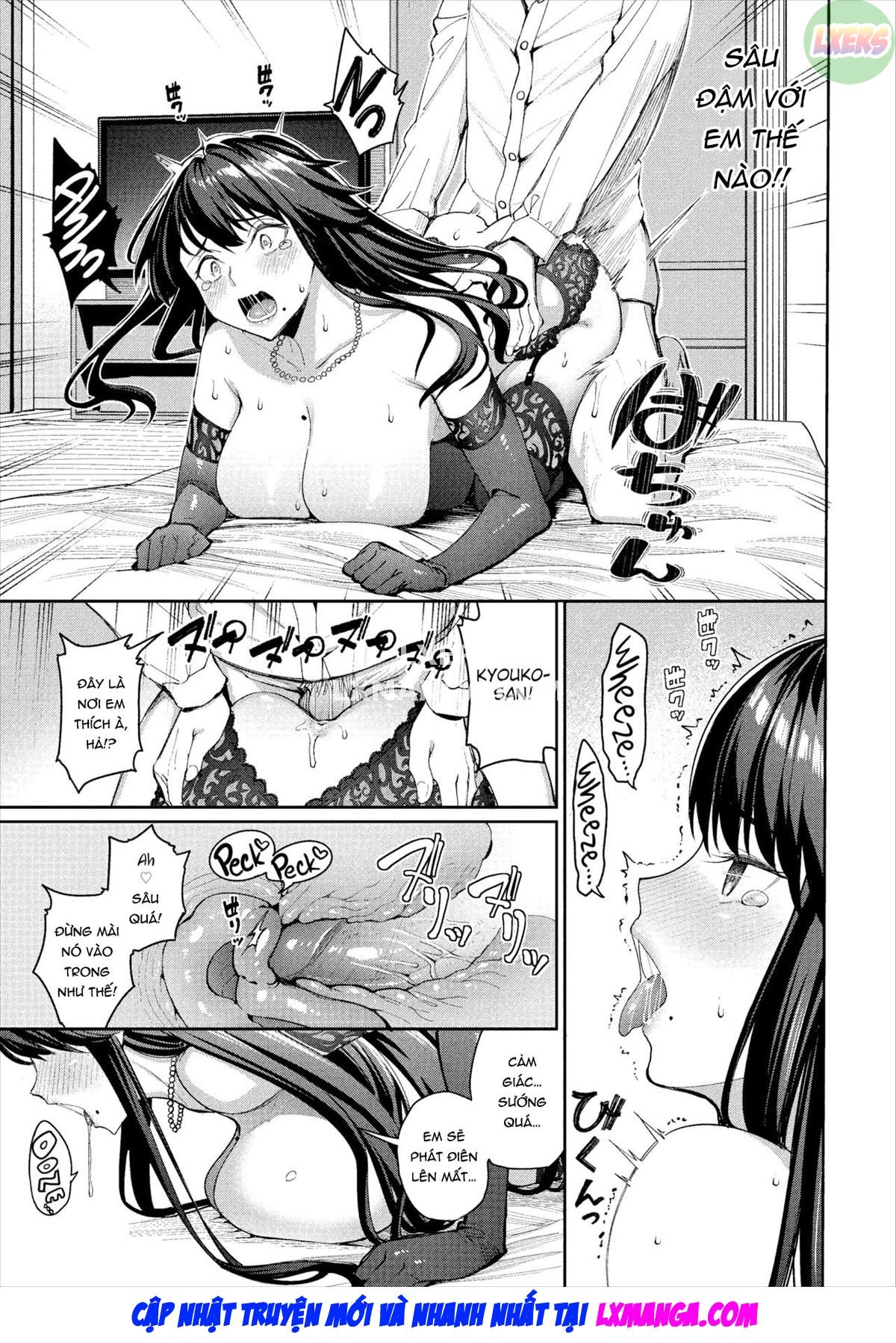 Đọc truyện hentai Ghen tị Kyoko-san - Oneshot