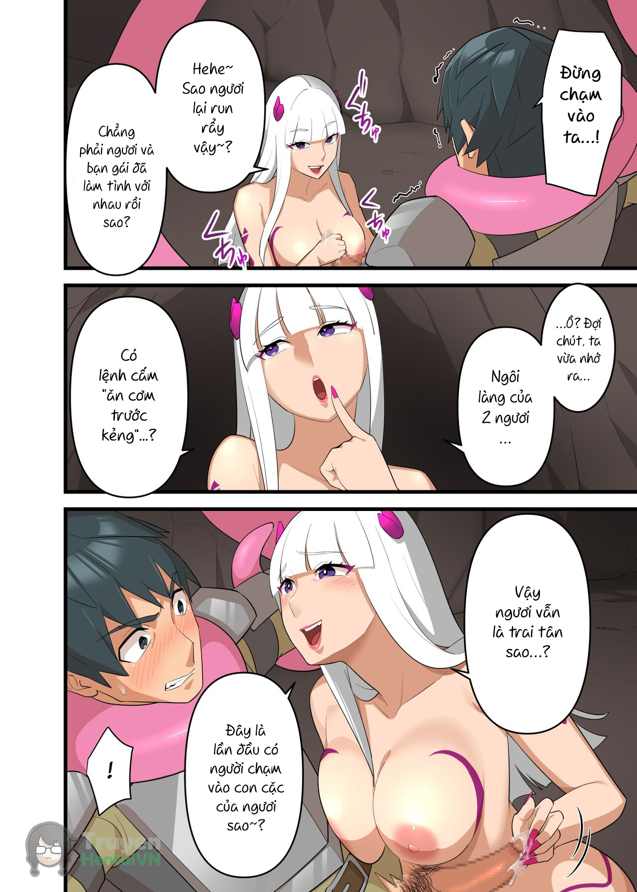 Đọc truyện hentai Thợ săn quỷ may mắn và cô quỷ hấp tinh múp rụp - Chap 2