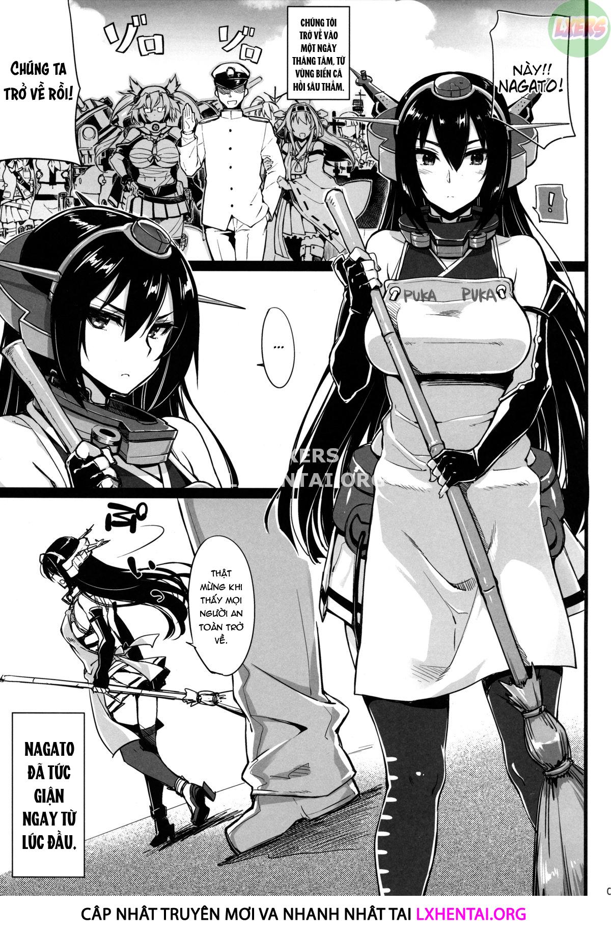 Đọc truyện hentai Rusuban Kan Nagato - Oneshot