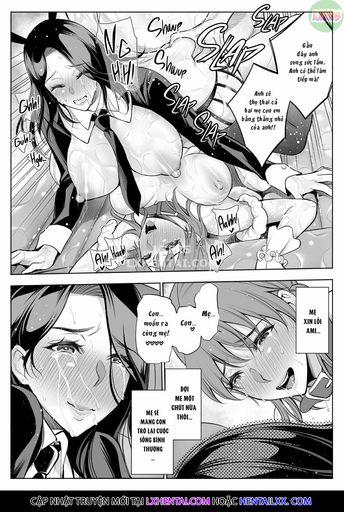 Đọc truyện hentai Red Light District: MILF/Daughter NTR - Chap 2 - Double the Fun