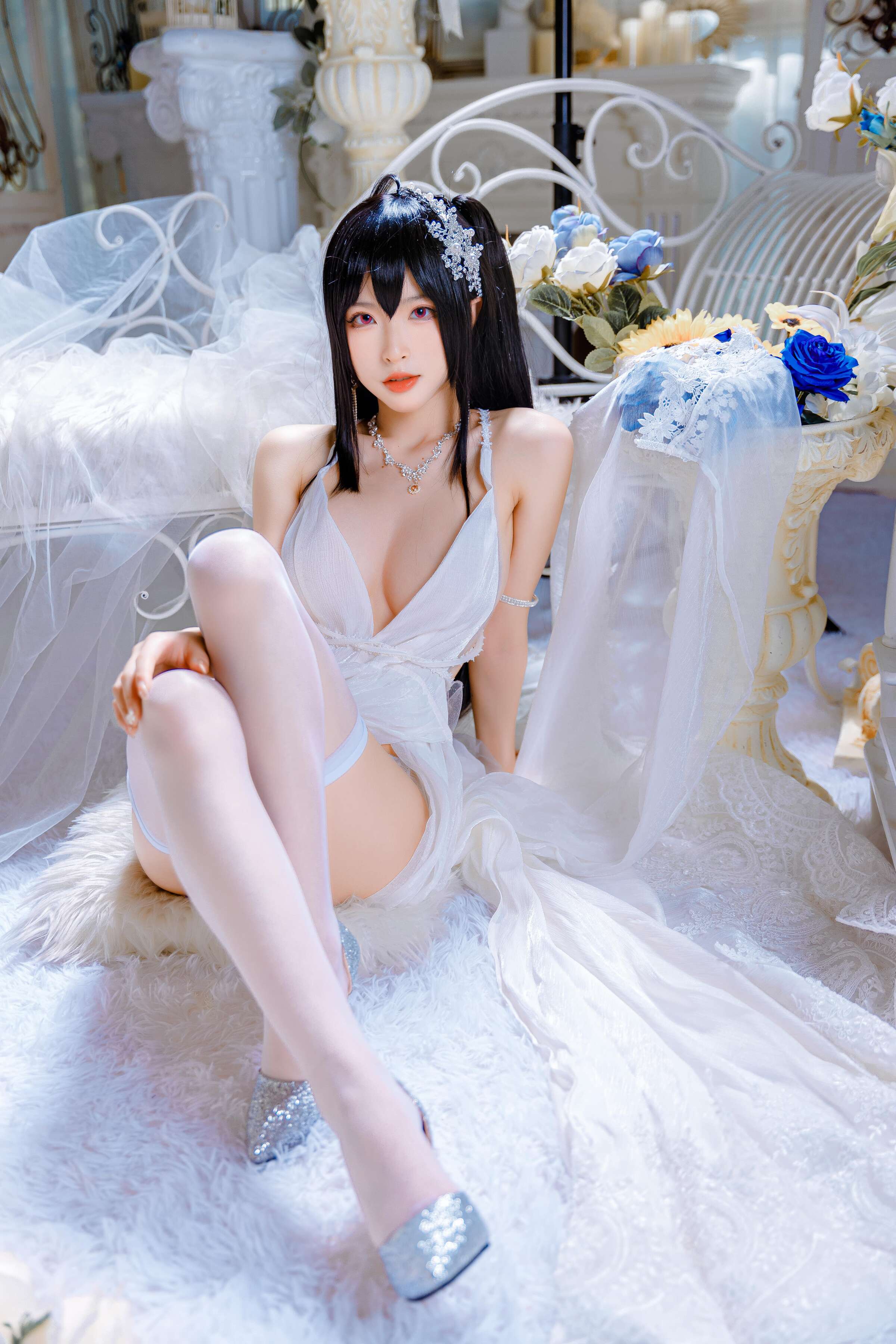 Đọc truyện hentai Tuyển tập Albums siêu phẩm Cosplay - Chap 525 - Shimizu Yuno - Taihou wedding dress
