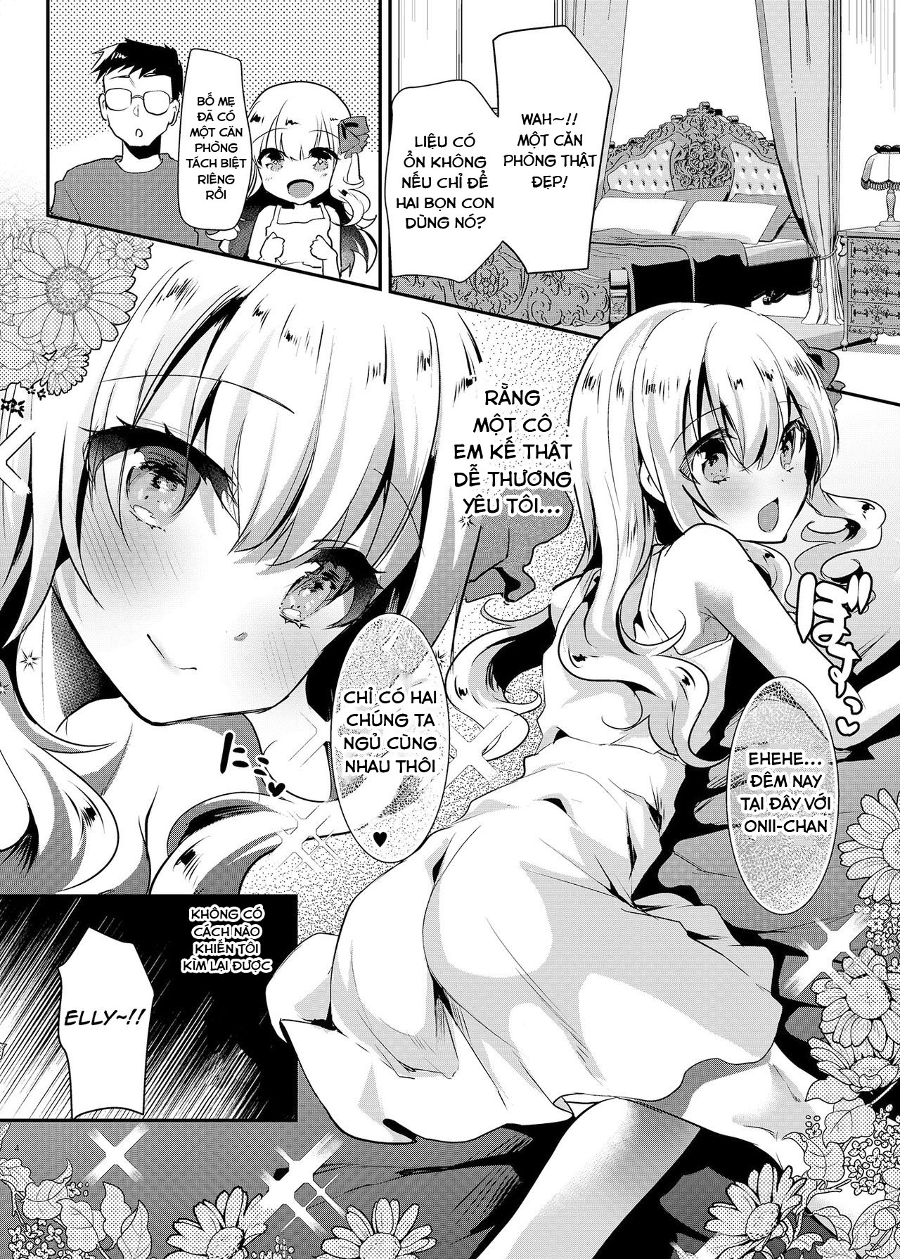 Đọc truyện hentai Em gái Elly-chan dễ thương - Chap 2: Elly và kì nghỉ tuần trăng mật