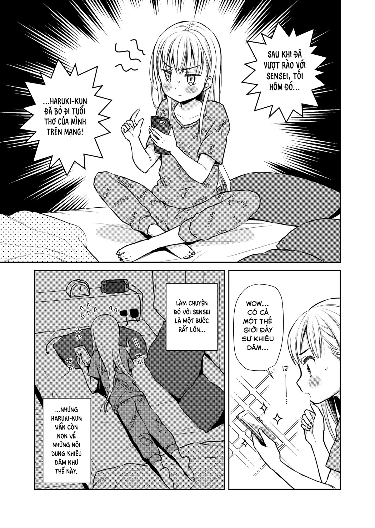 Đọc truyện hentai Hội chứng TS Haruki-kun - Chap 1.5: Thẩm du