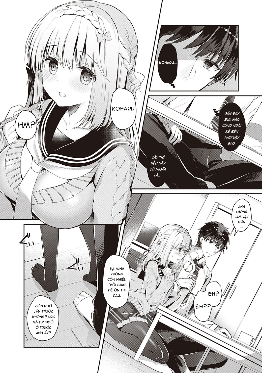 Đọc truyện hentai Osananajimi de Koibito no Kanojo to Shitai Koto Zenbu - Chap 5: Buổi học chung bí mật với người bạn thời thơ ấu