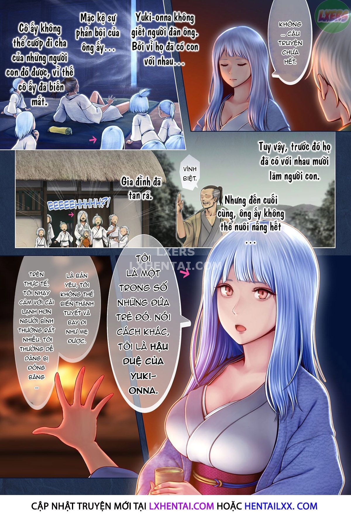 Đọc truyện hentai Setsu, The Yuki-Onna Of The Night ~Warm Her Up Lest She Freeze~ - Oneshot